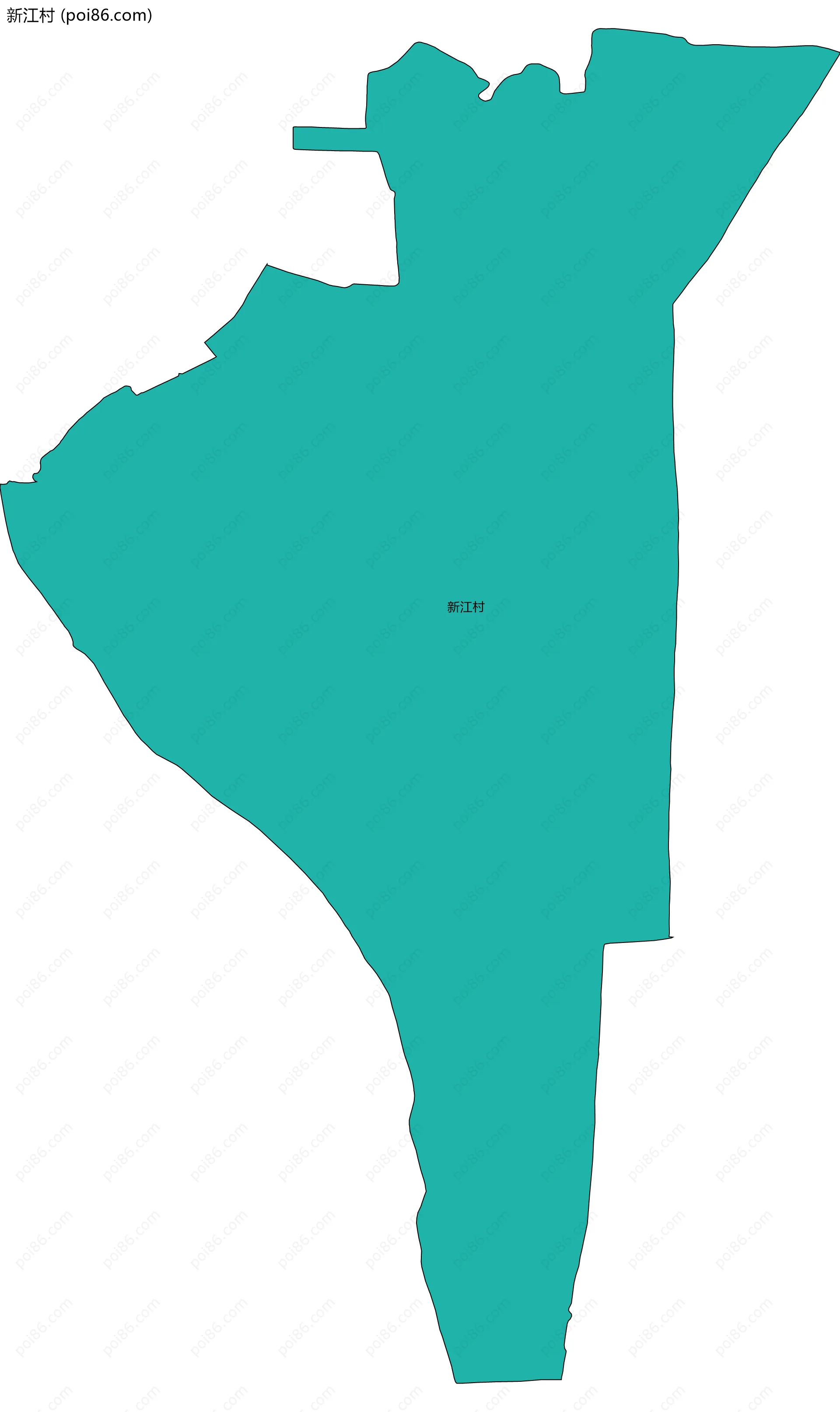 新江村边界地图