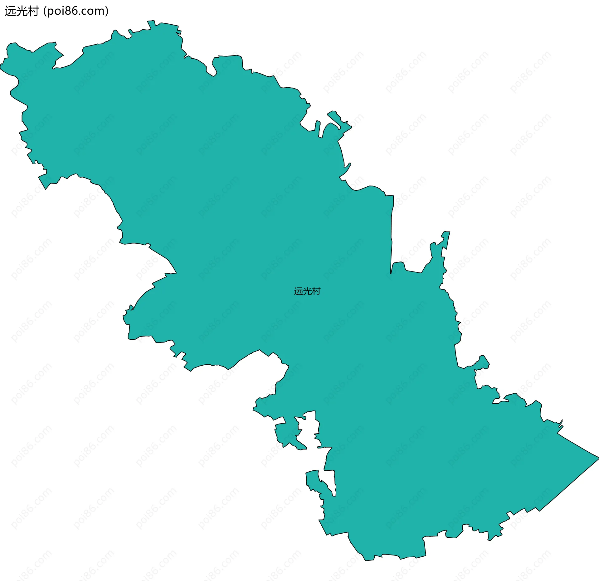 远光村边界地图