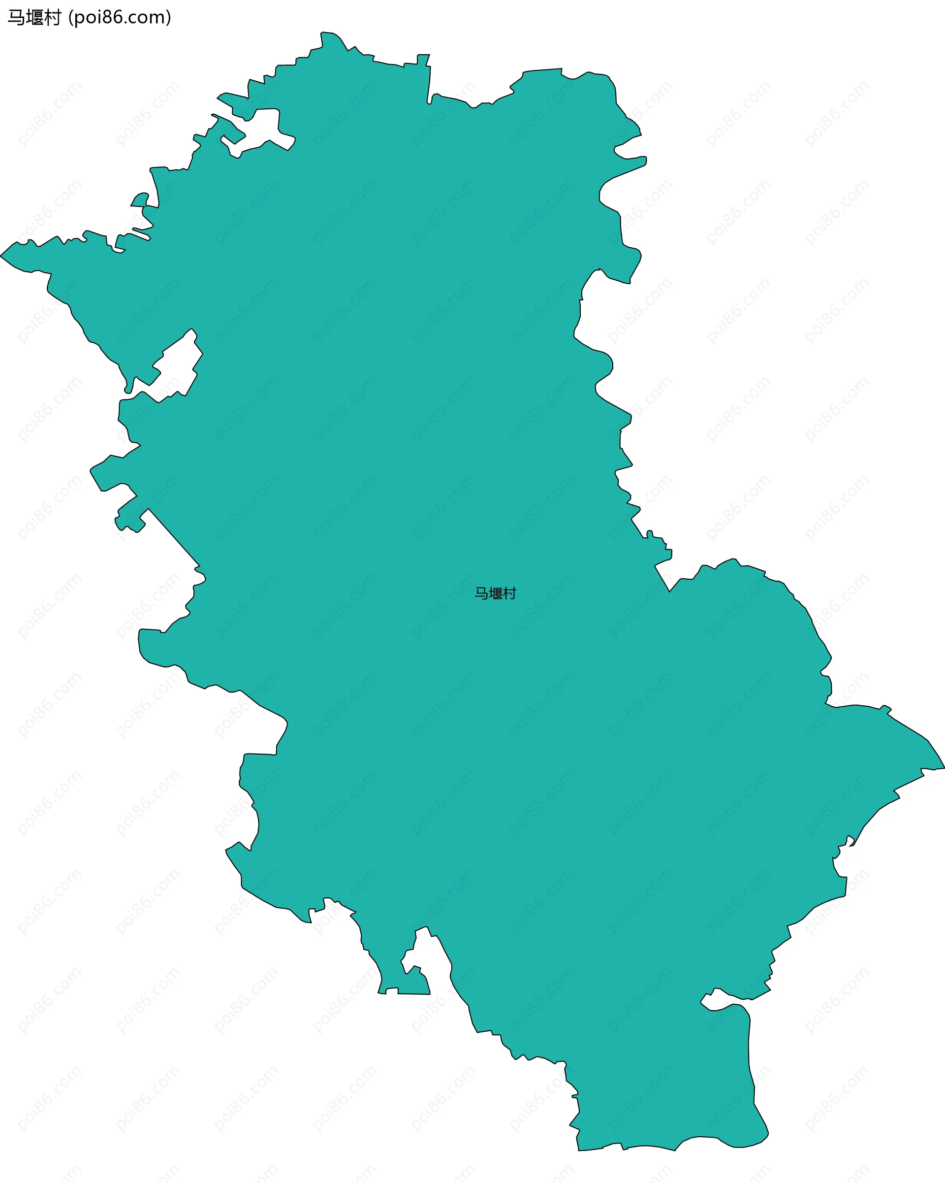 马堰村边界地图