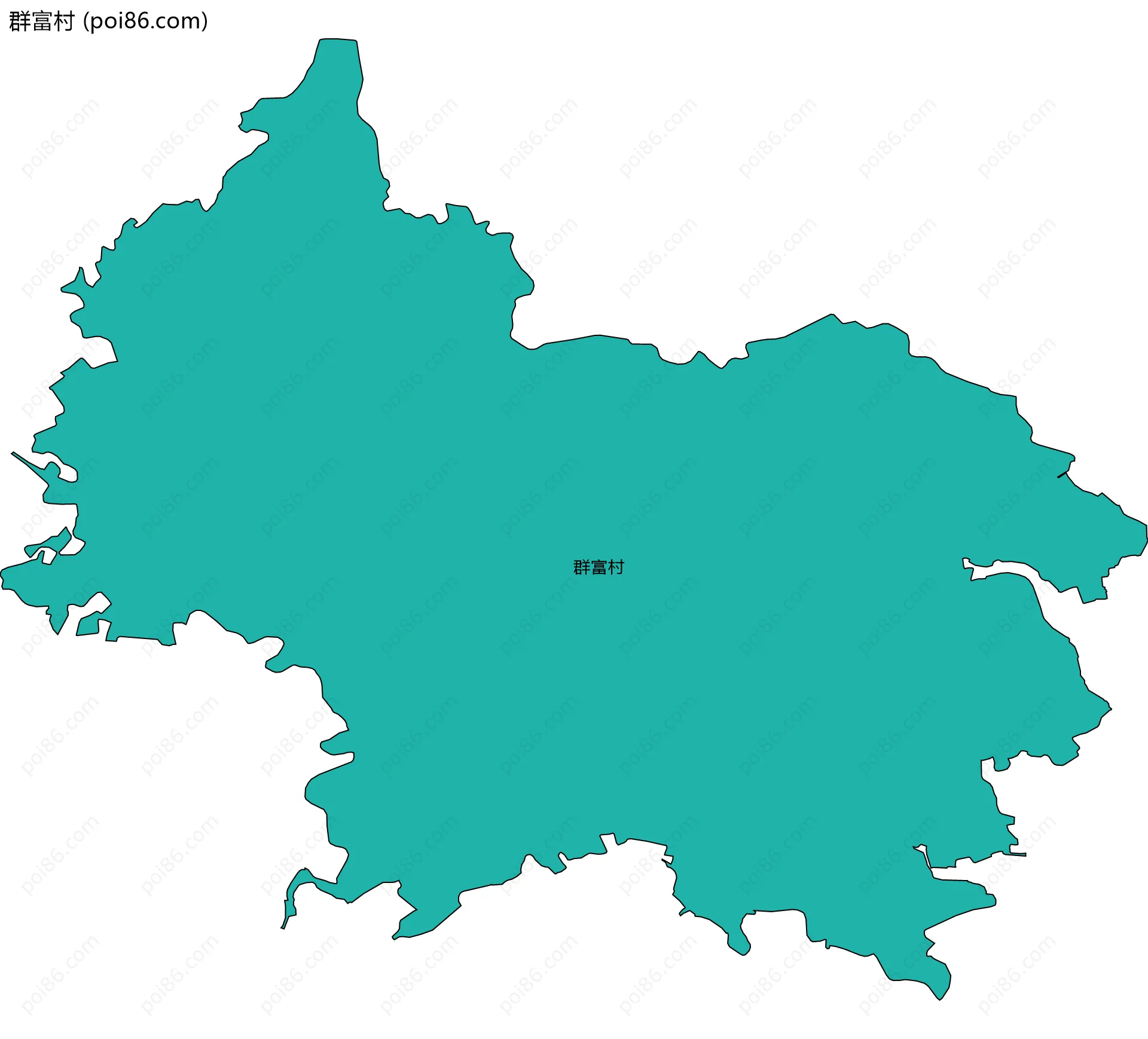 群富村边界地图