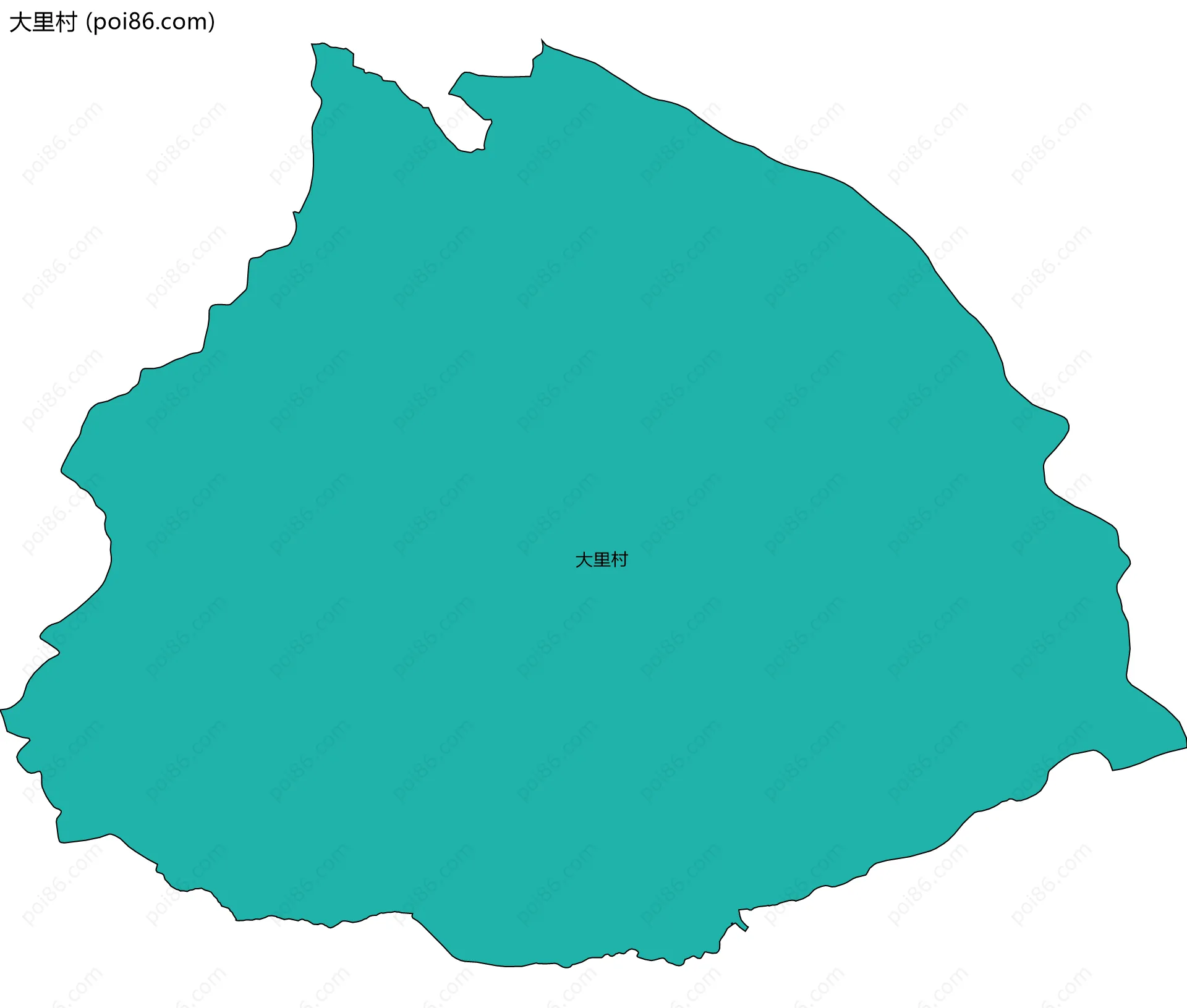 大里村边界地图