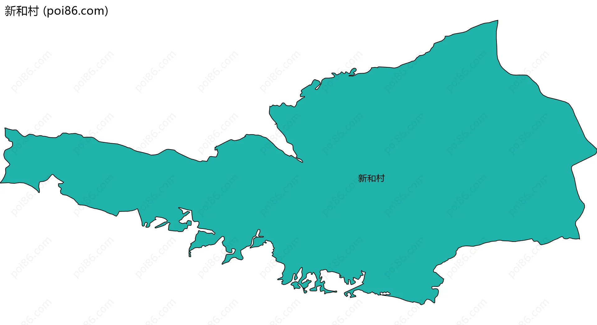 新和村边界地图