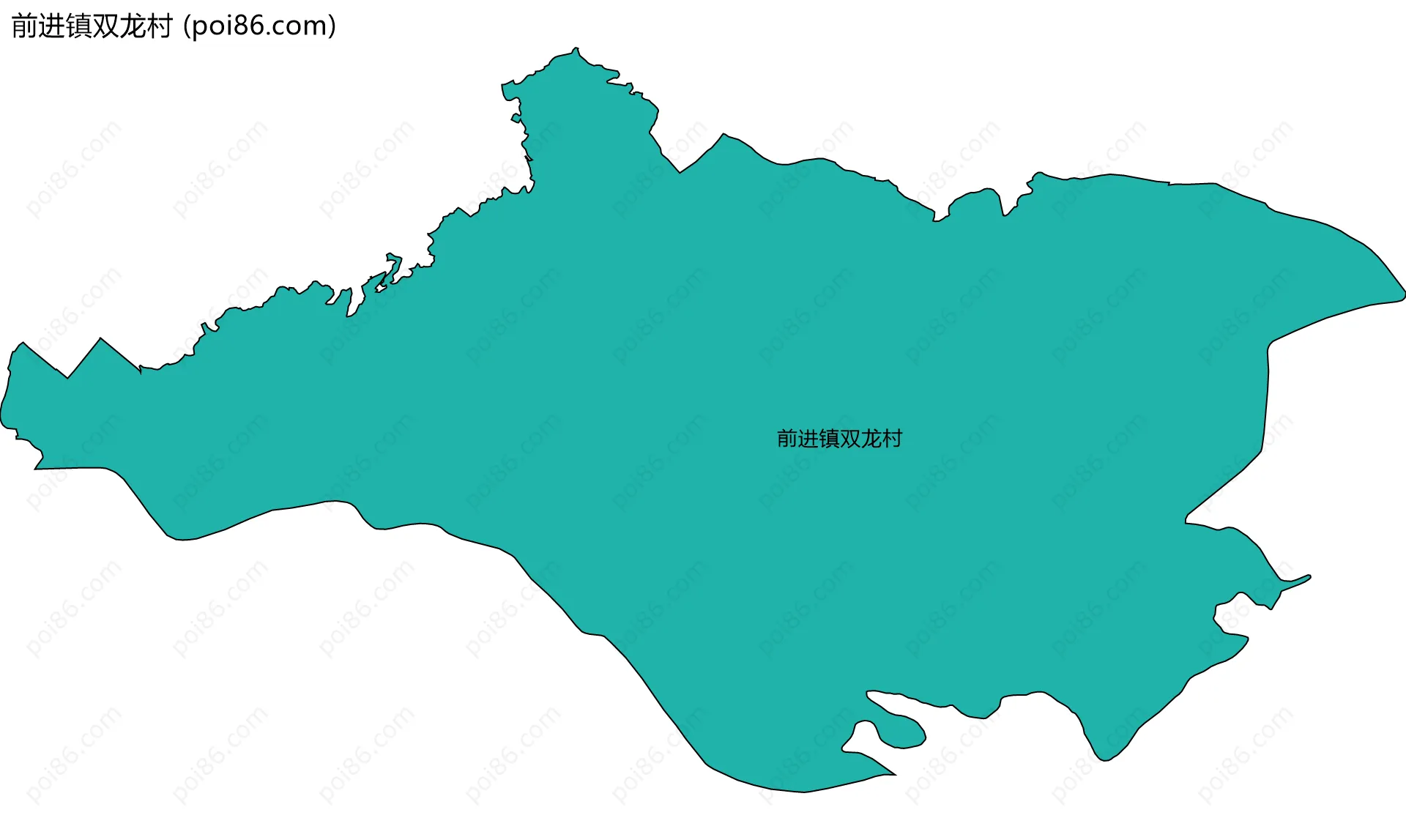 前进镇双龙村边界地图