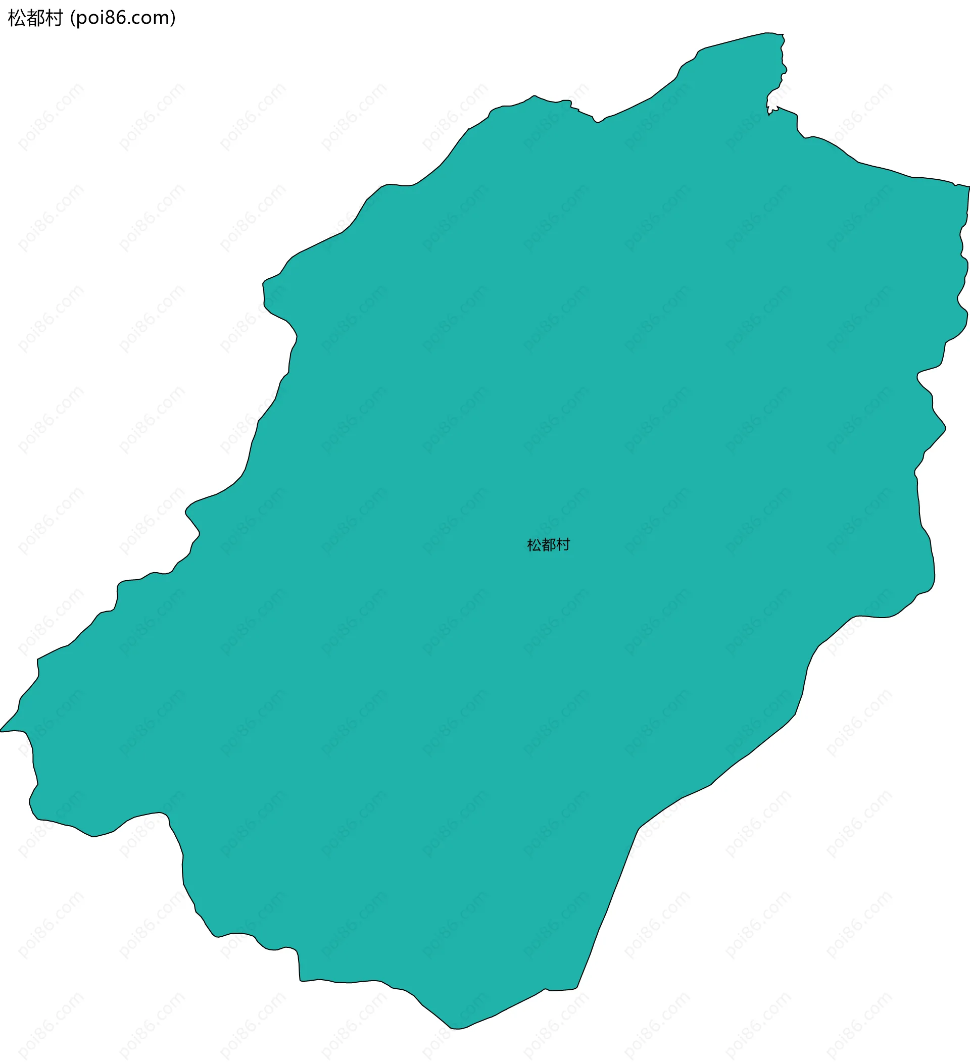 松都村边界地图