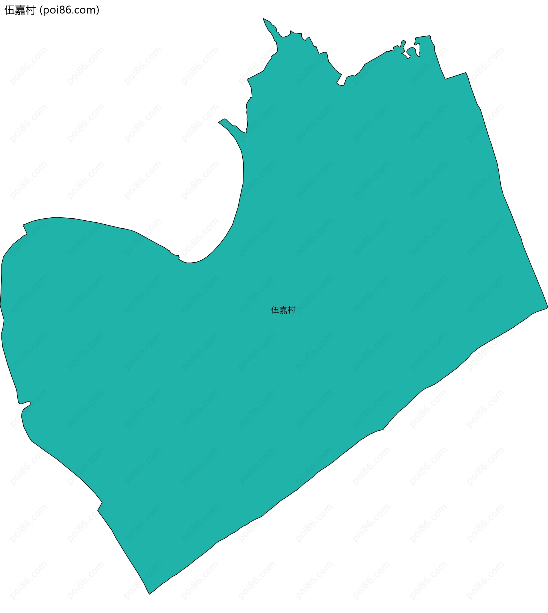 伍嘉村边界地图