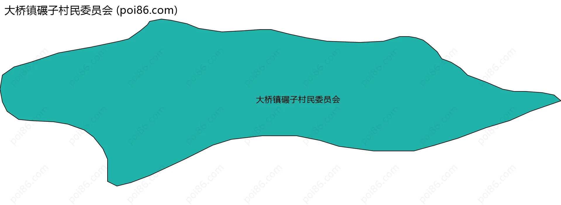 大桥镇碾子村民委员会边界地图