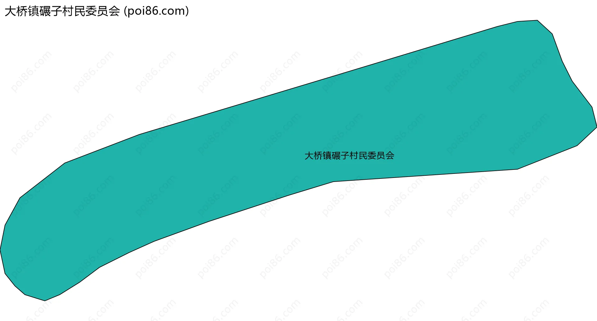 大桥镇碾子村民委员会边界地图