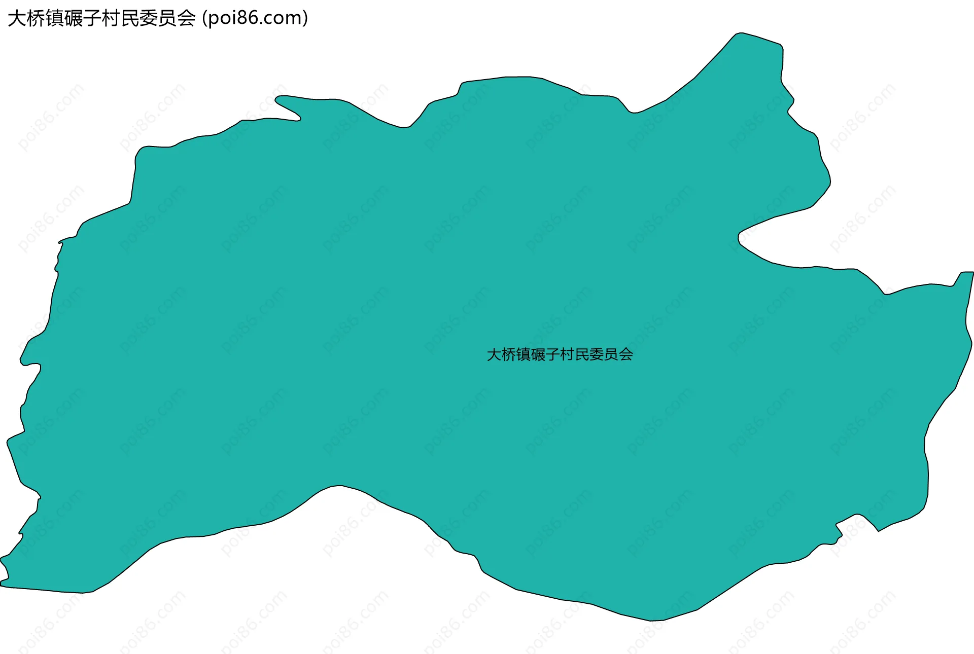 大桥镇碾子村民委员会边界地图