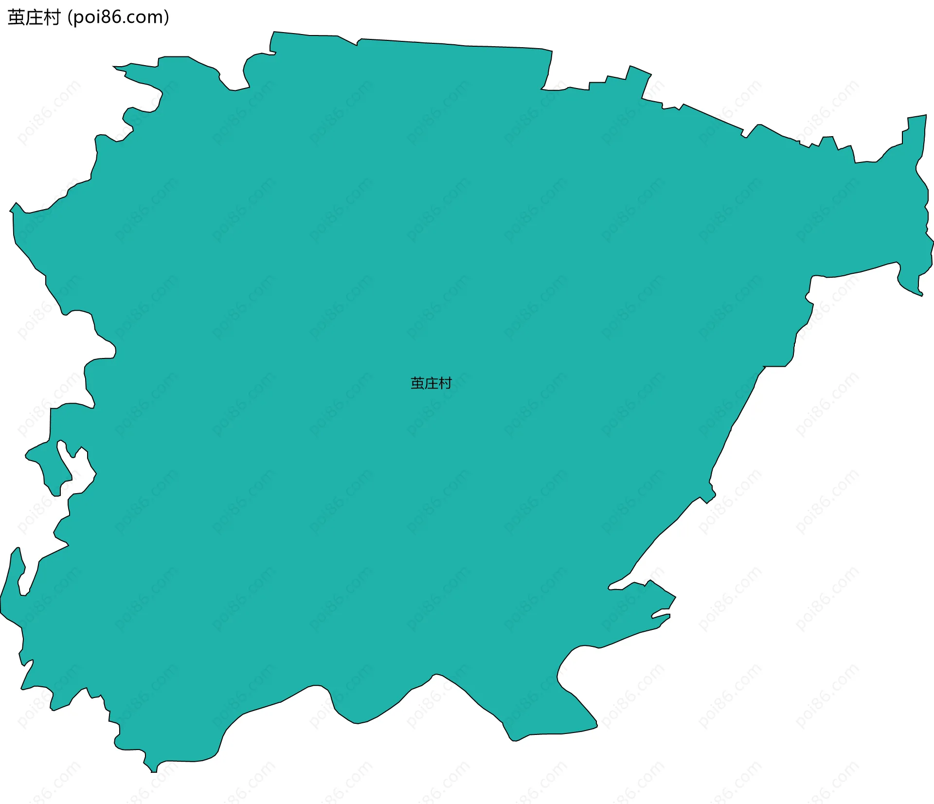 茧庄村边界地图