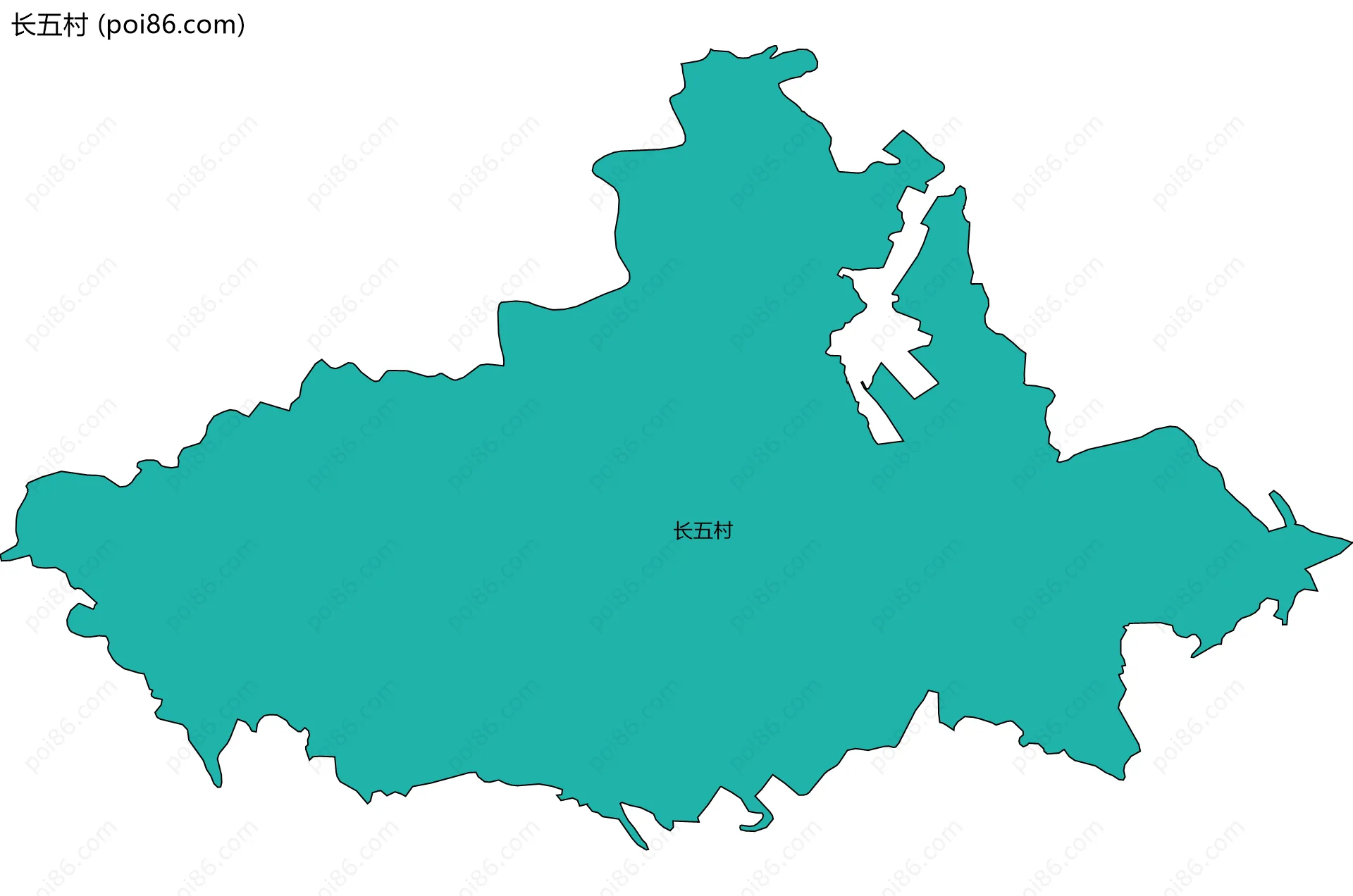 长五村边界地图