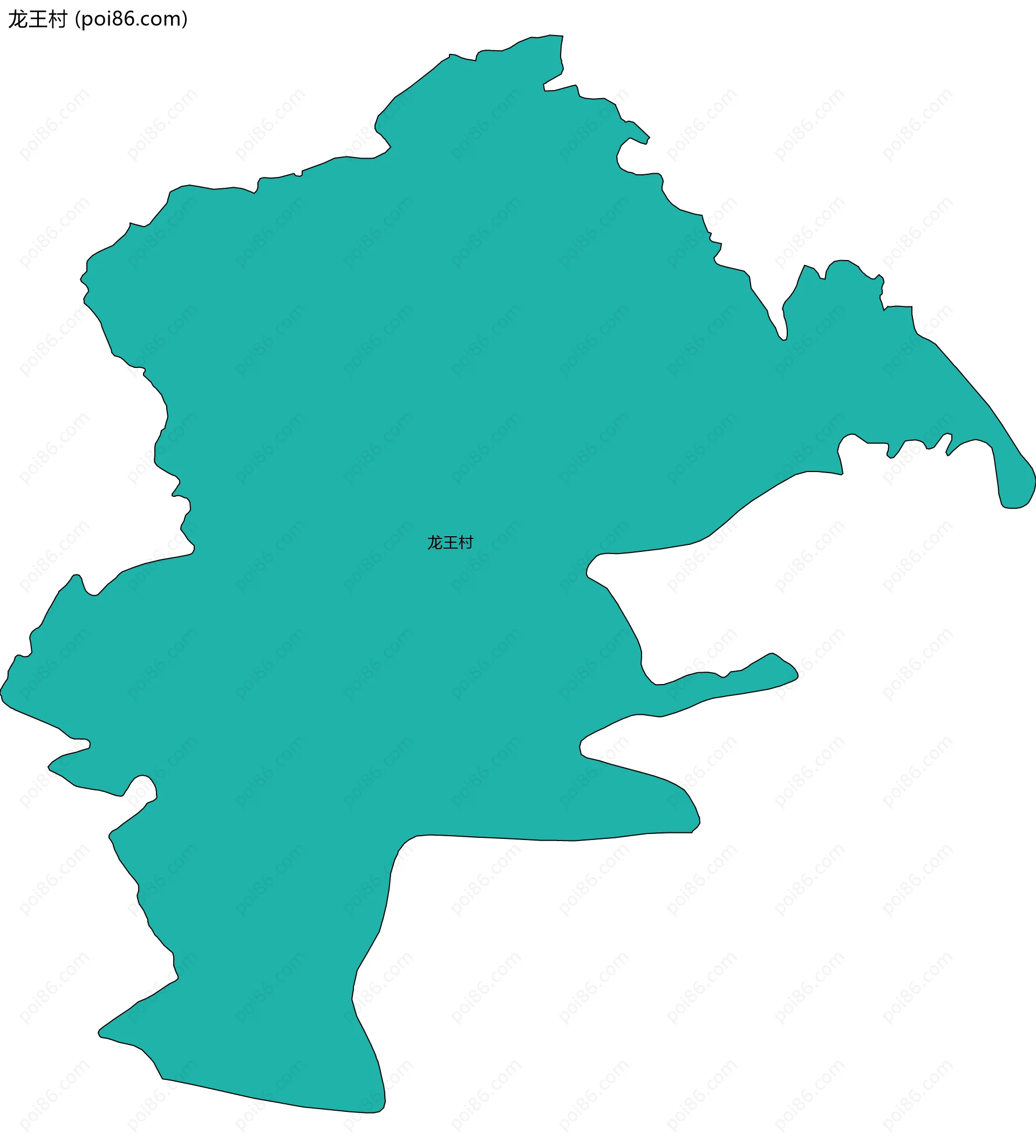 龙王村边界地图