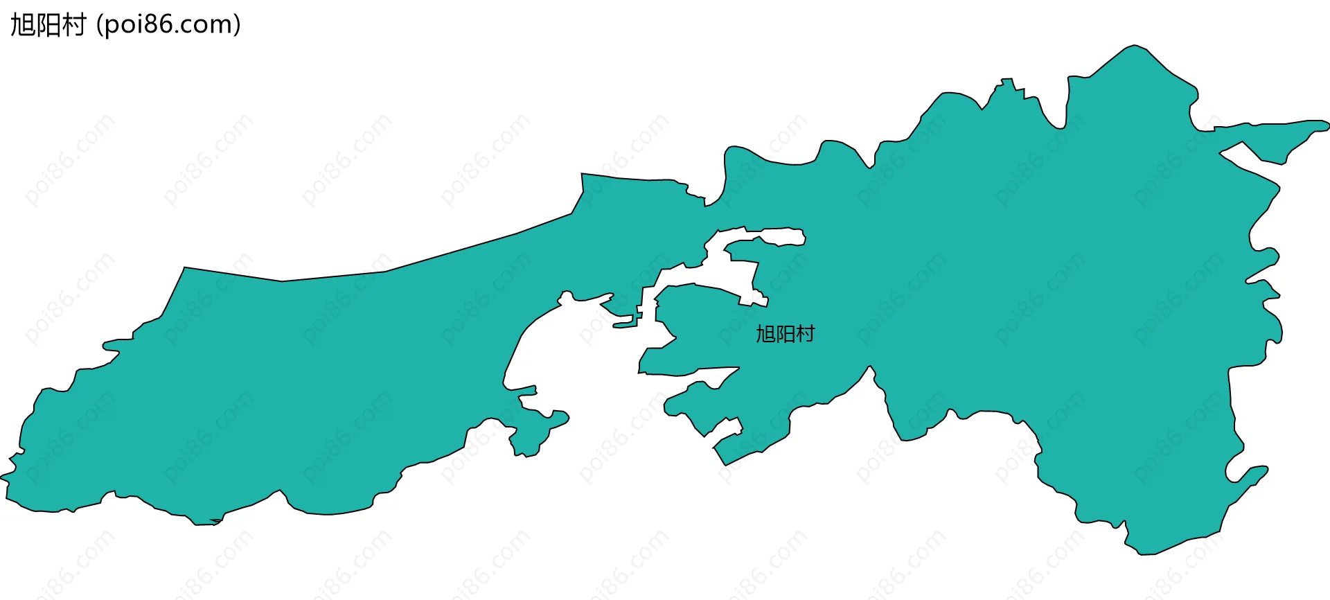 旭阳村边界地图