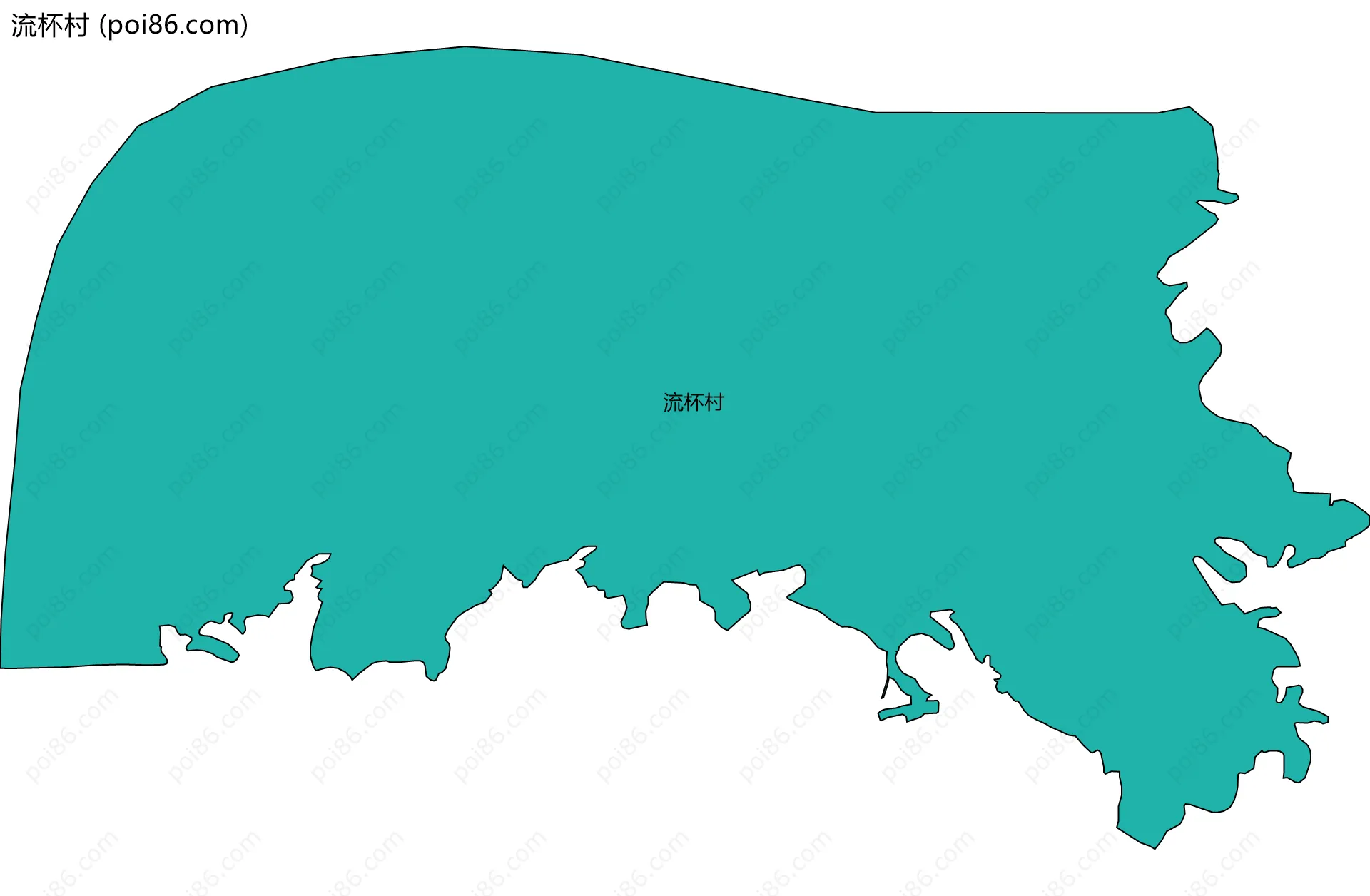 流杯村边界地图