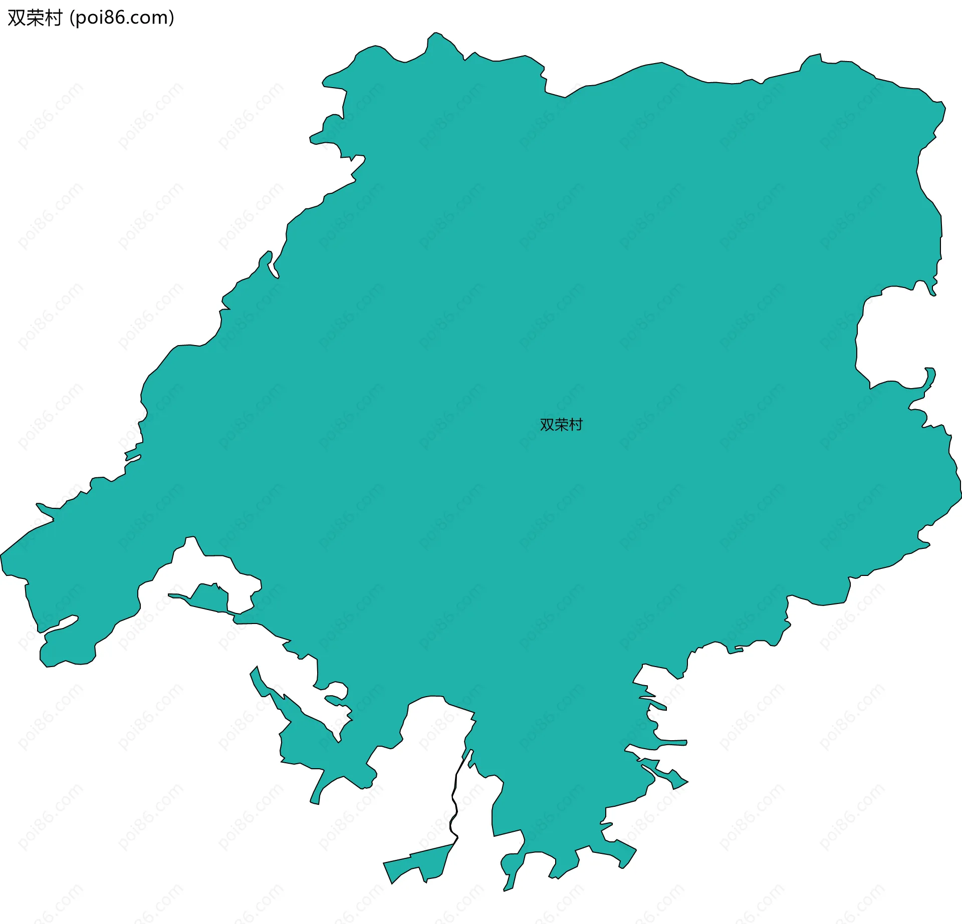双荣村边界地图