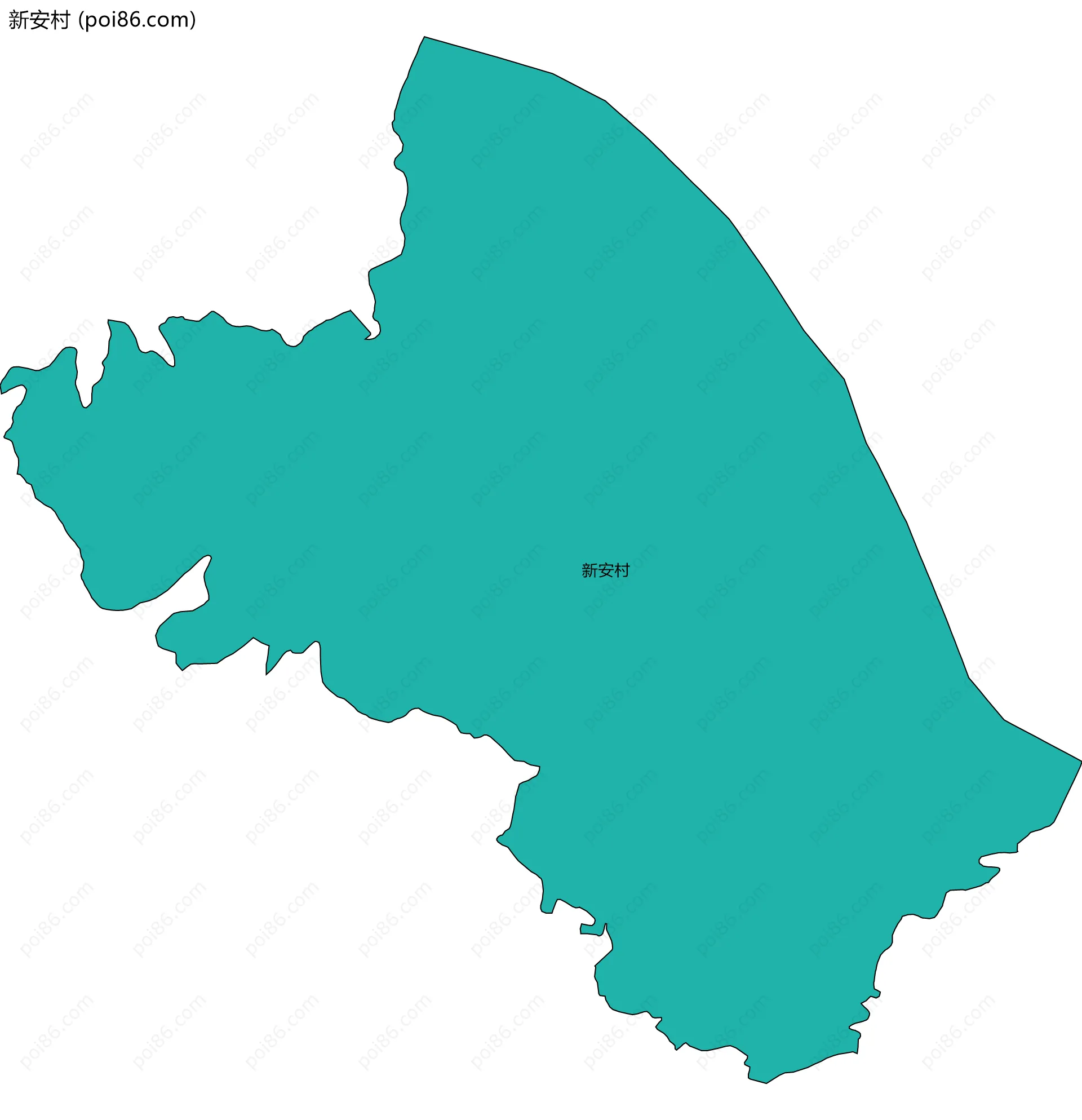 新安村边界地图