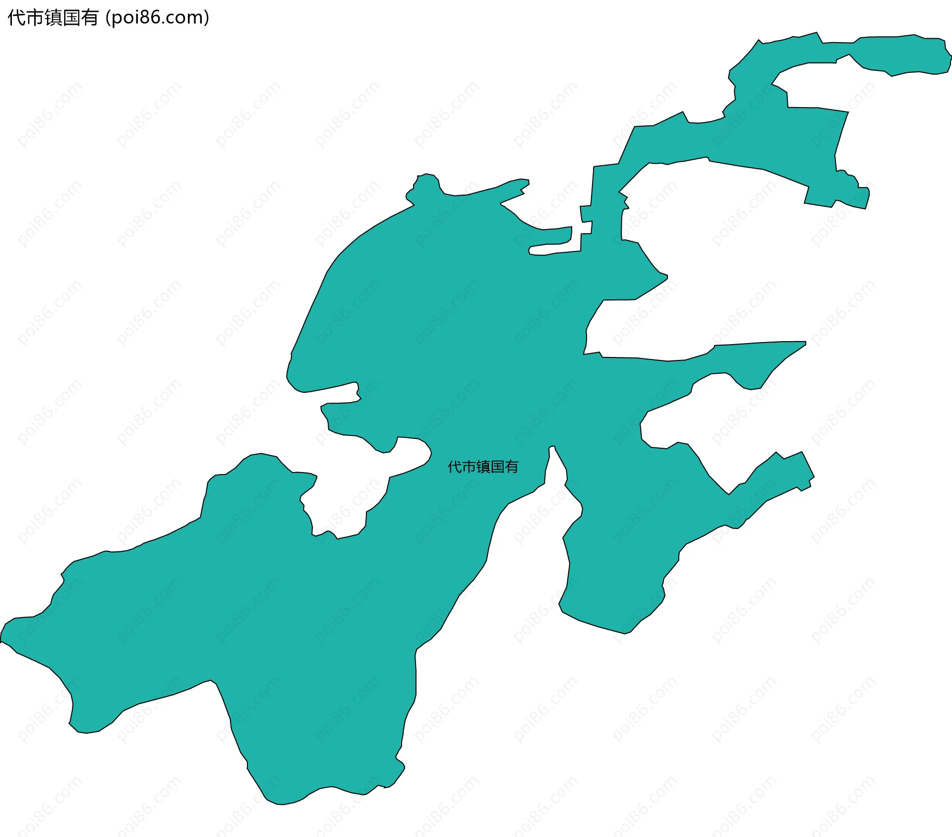 代市镇国有边界地图