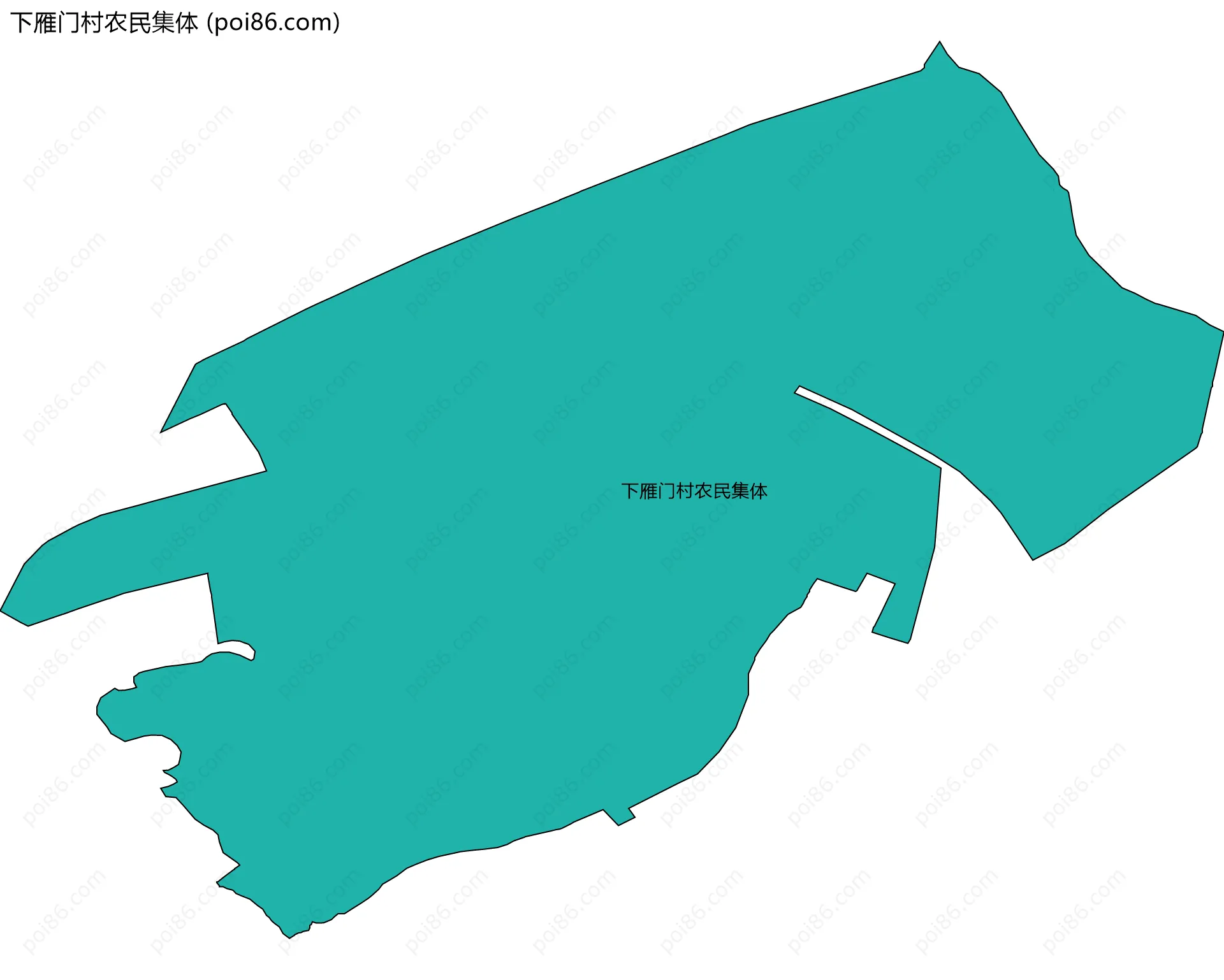 下雁门村农民集体边界地图