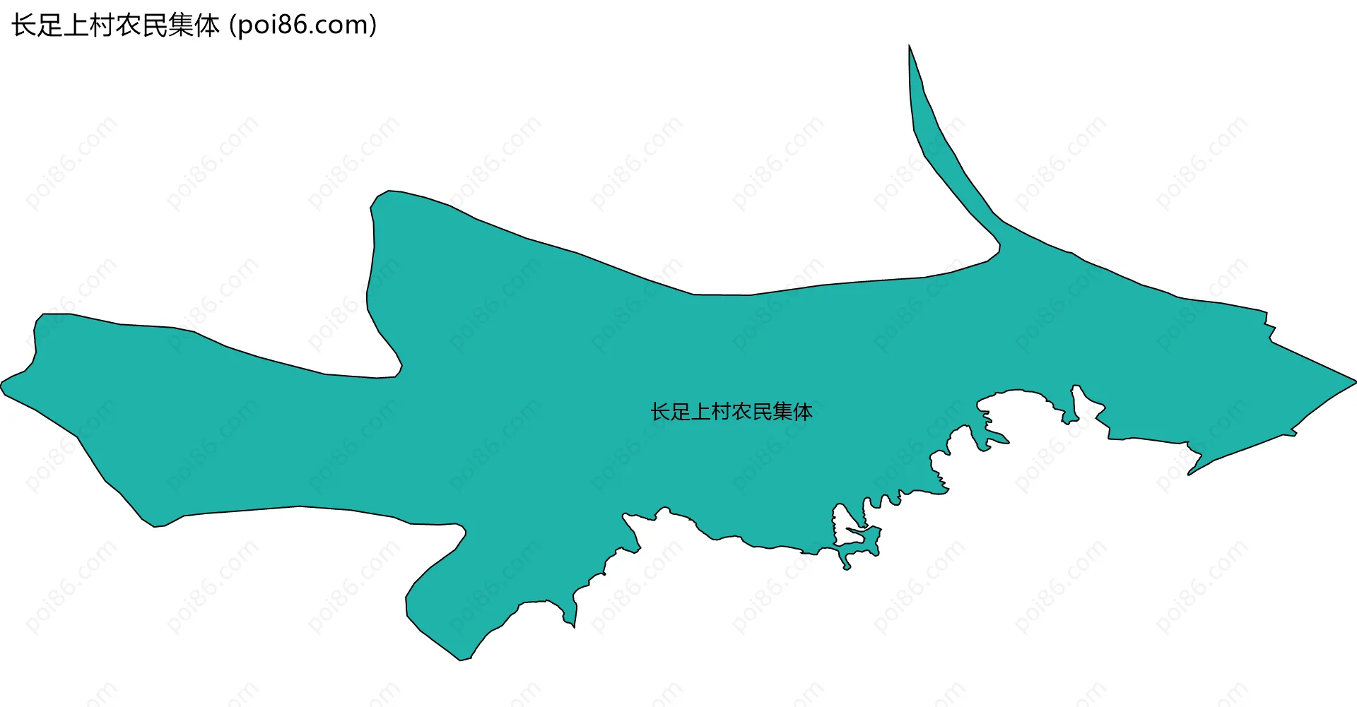 长足上村农民集体边界地图