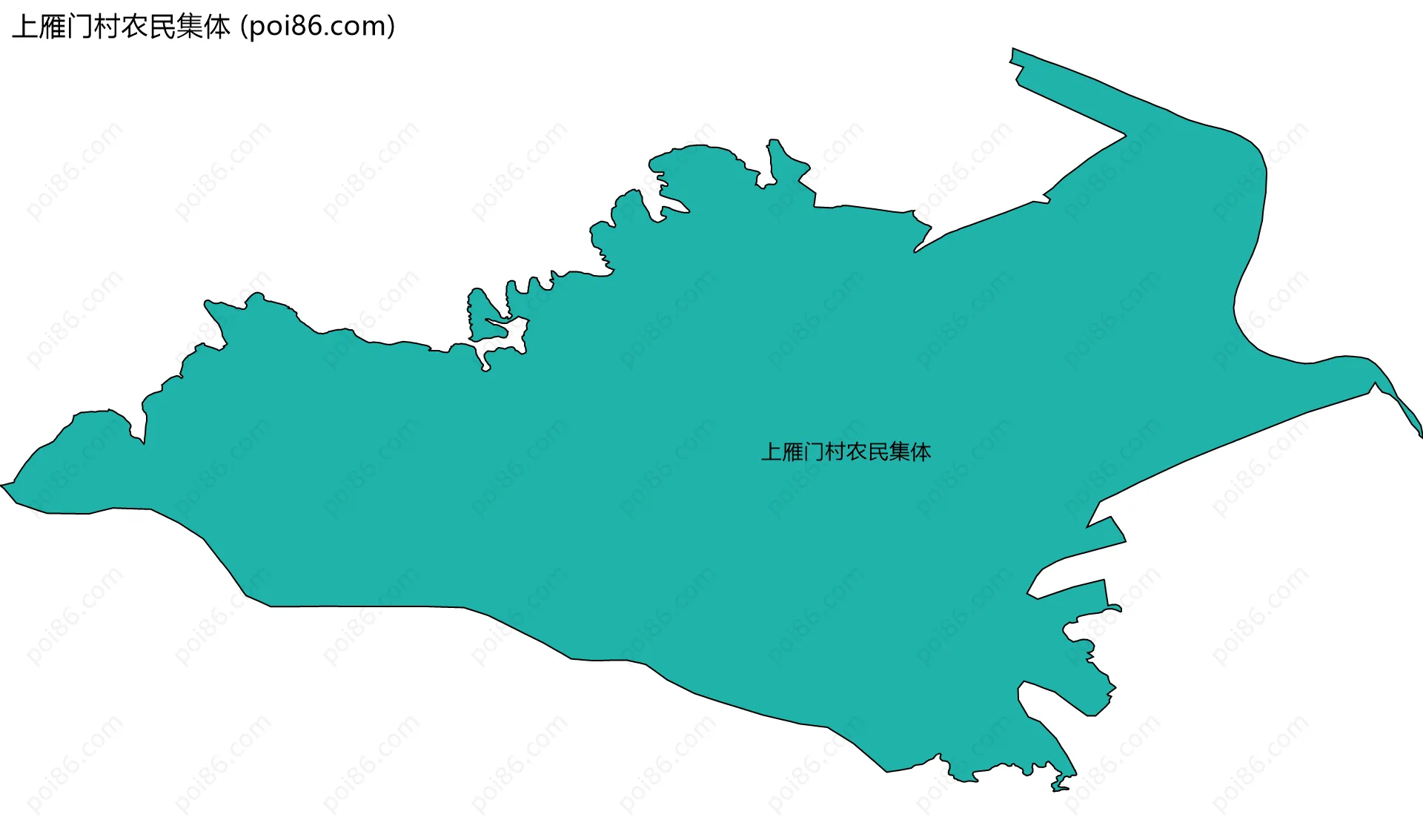 上雁门村农民集体边界地图