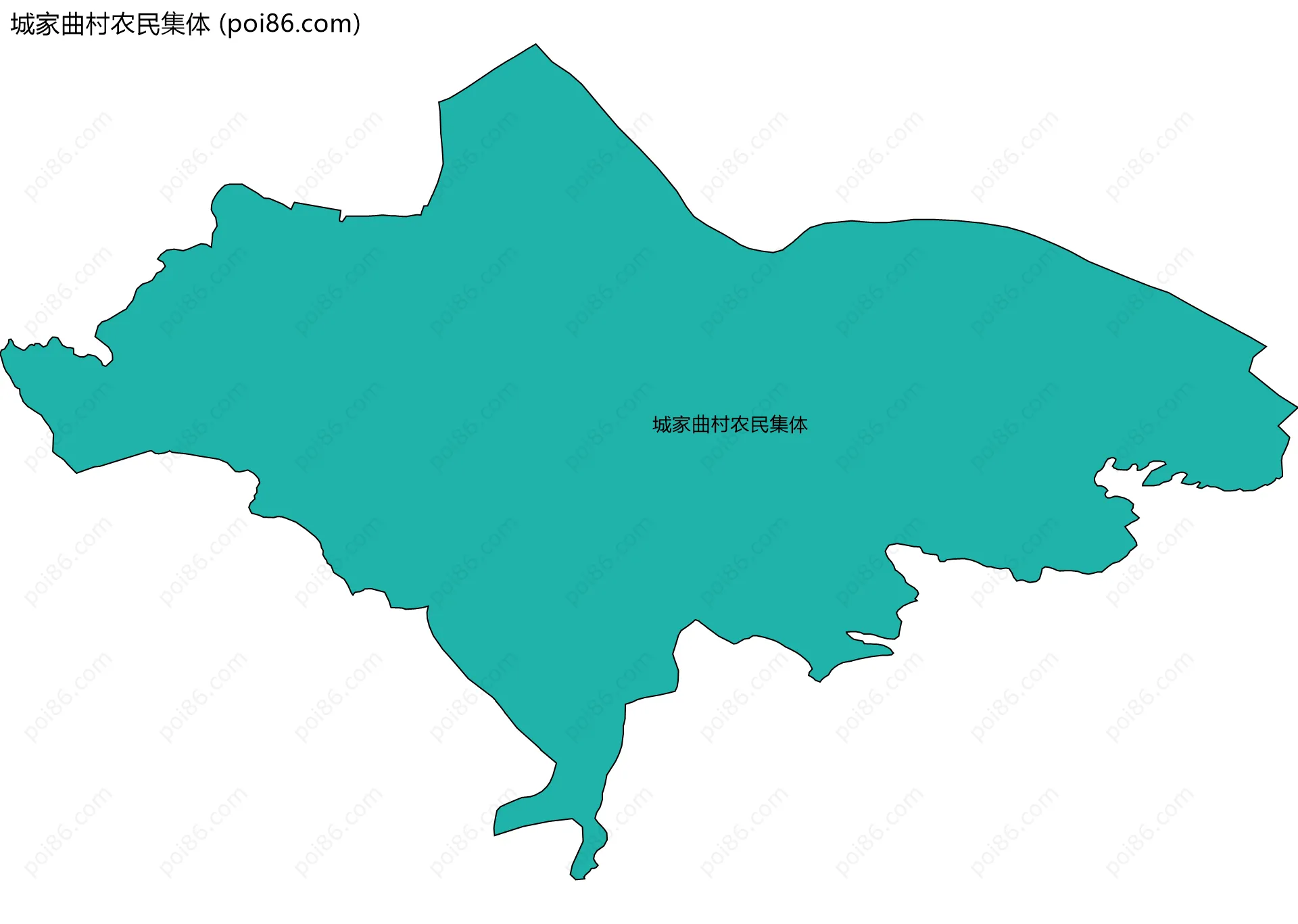 城家曲村农民集体边界地图
