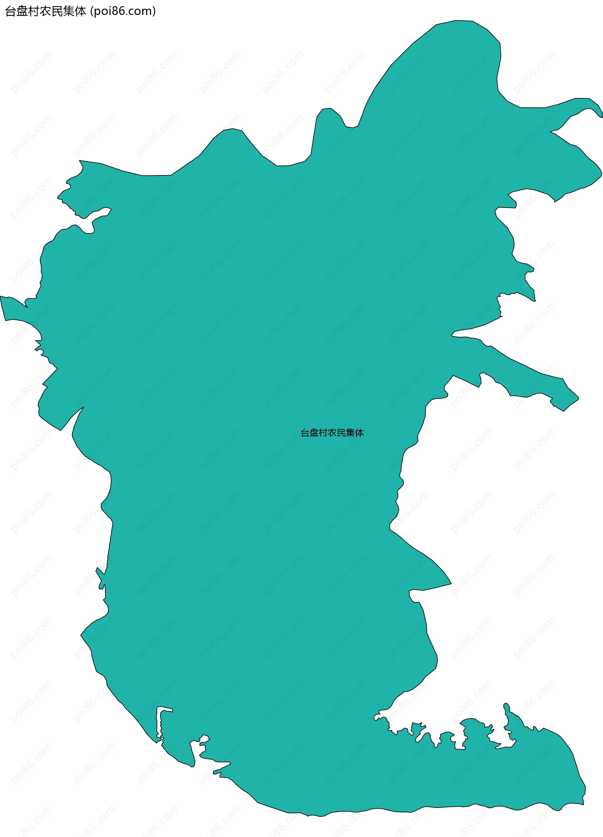 台盘村农民集体边界地图