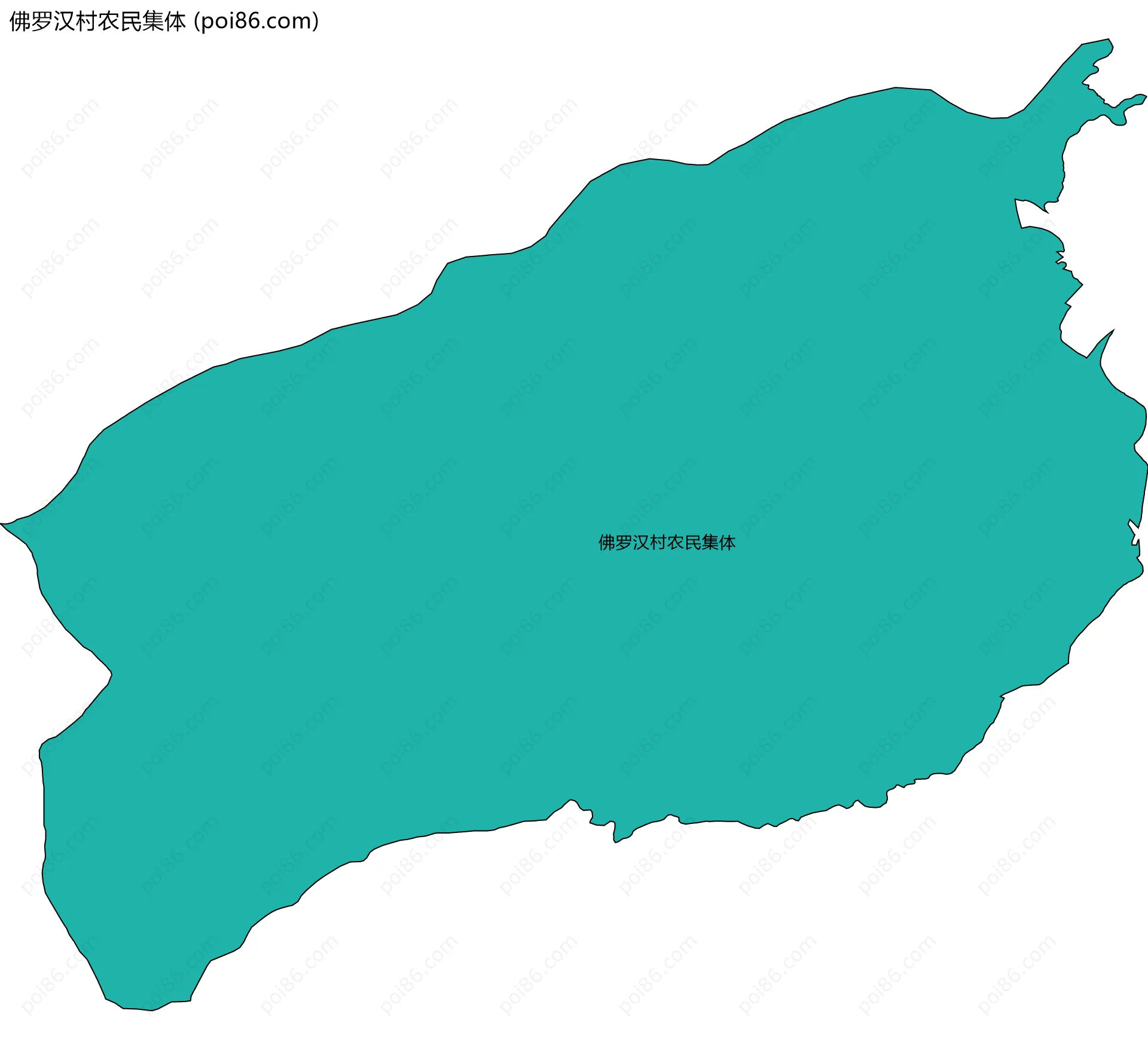 佛罗汉村农民集体边界地图