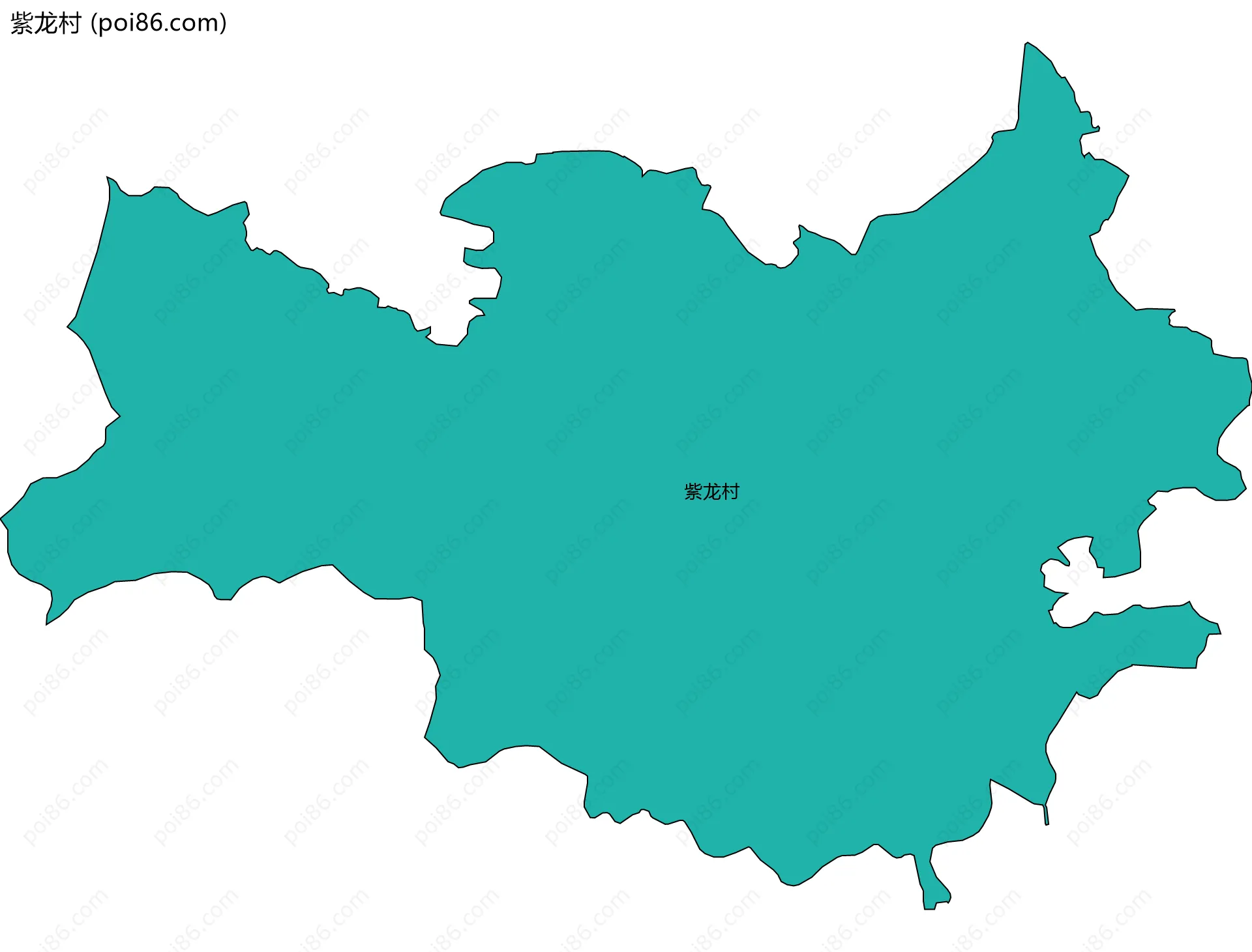 紫龙村边界地图
