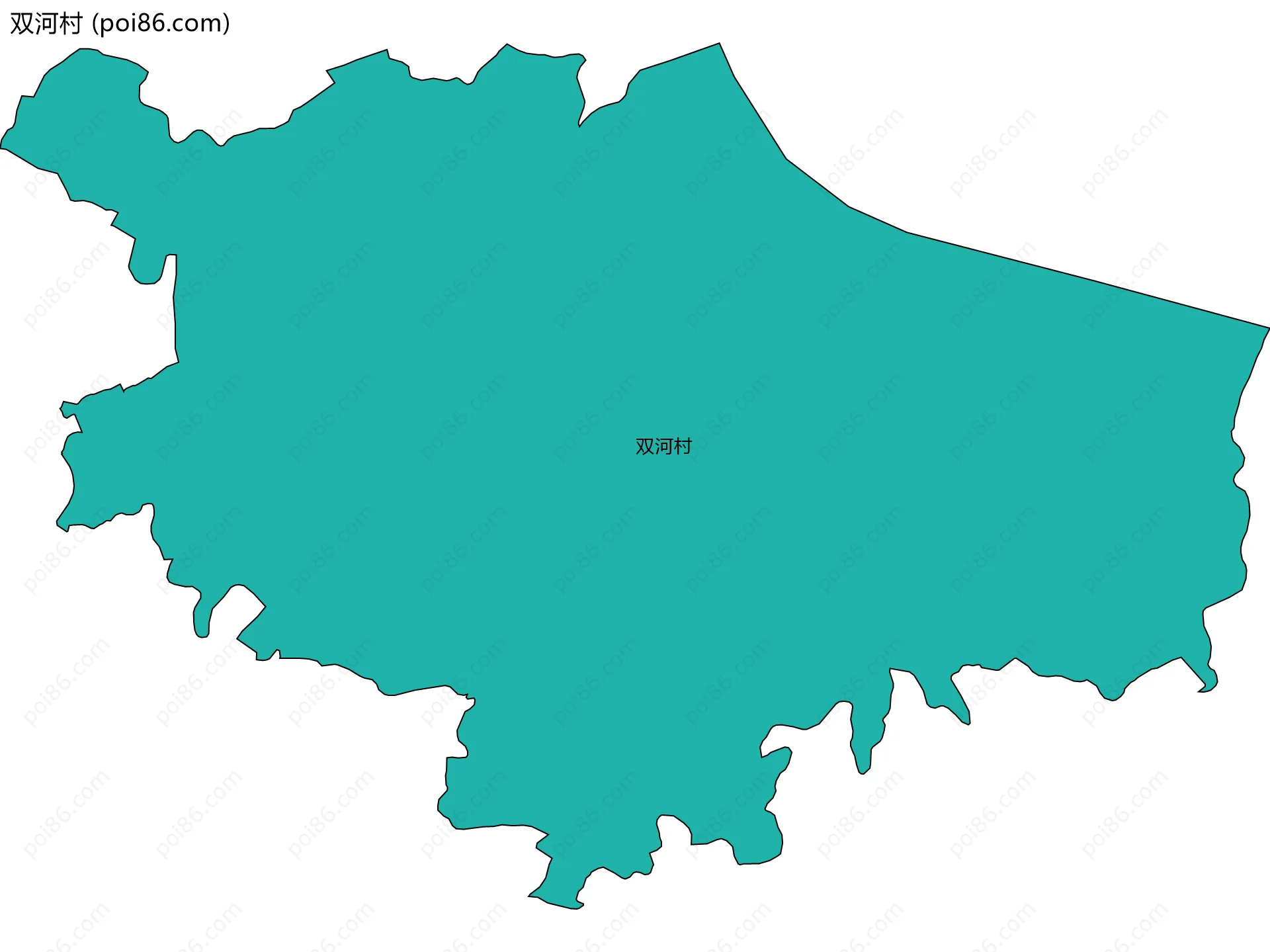 双河村边界地图
