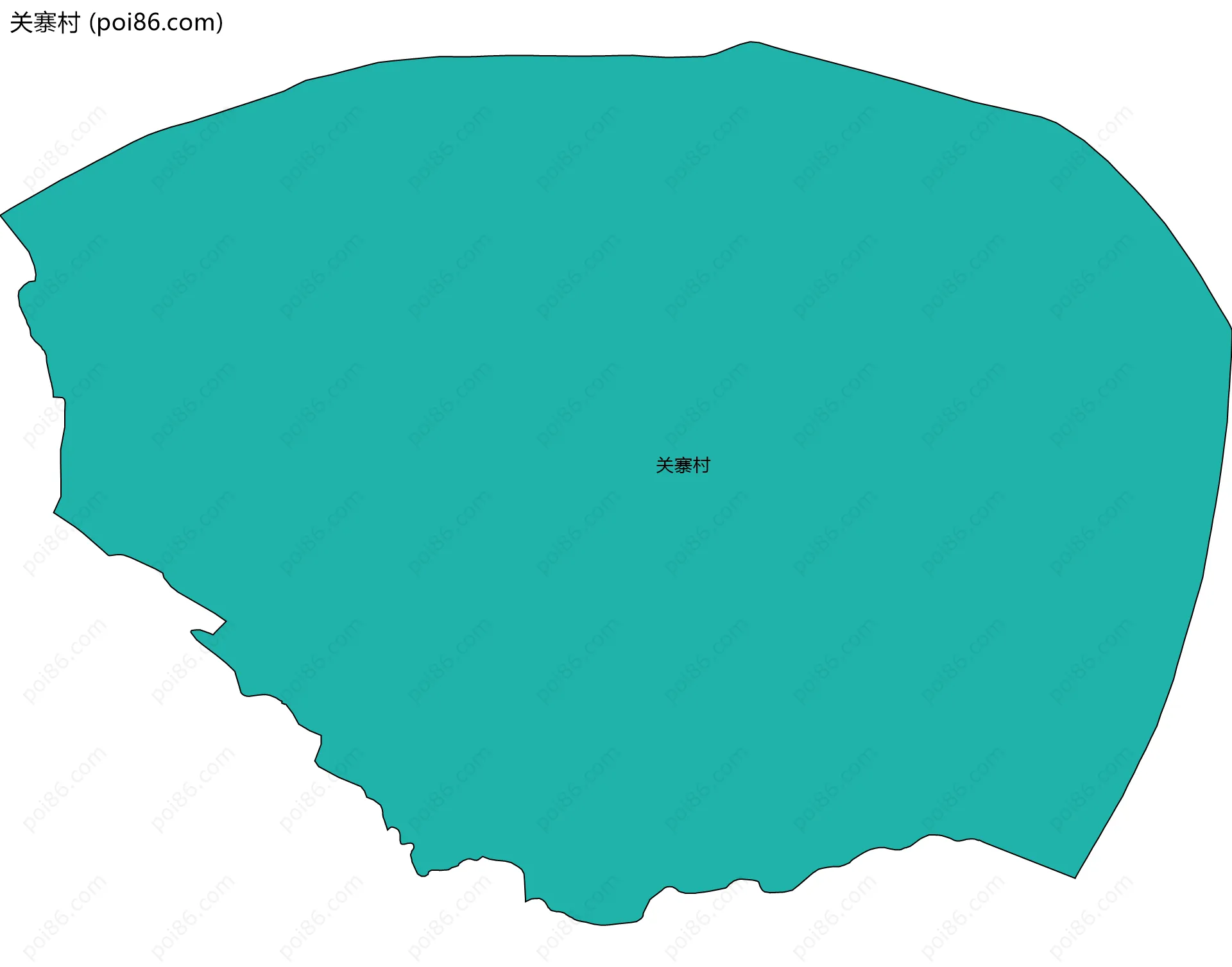 关寨村边界地图