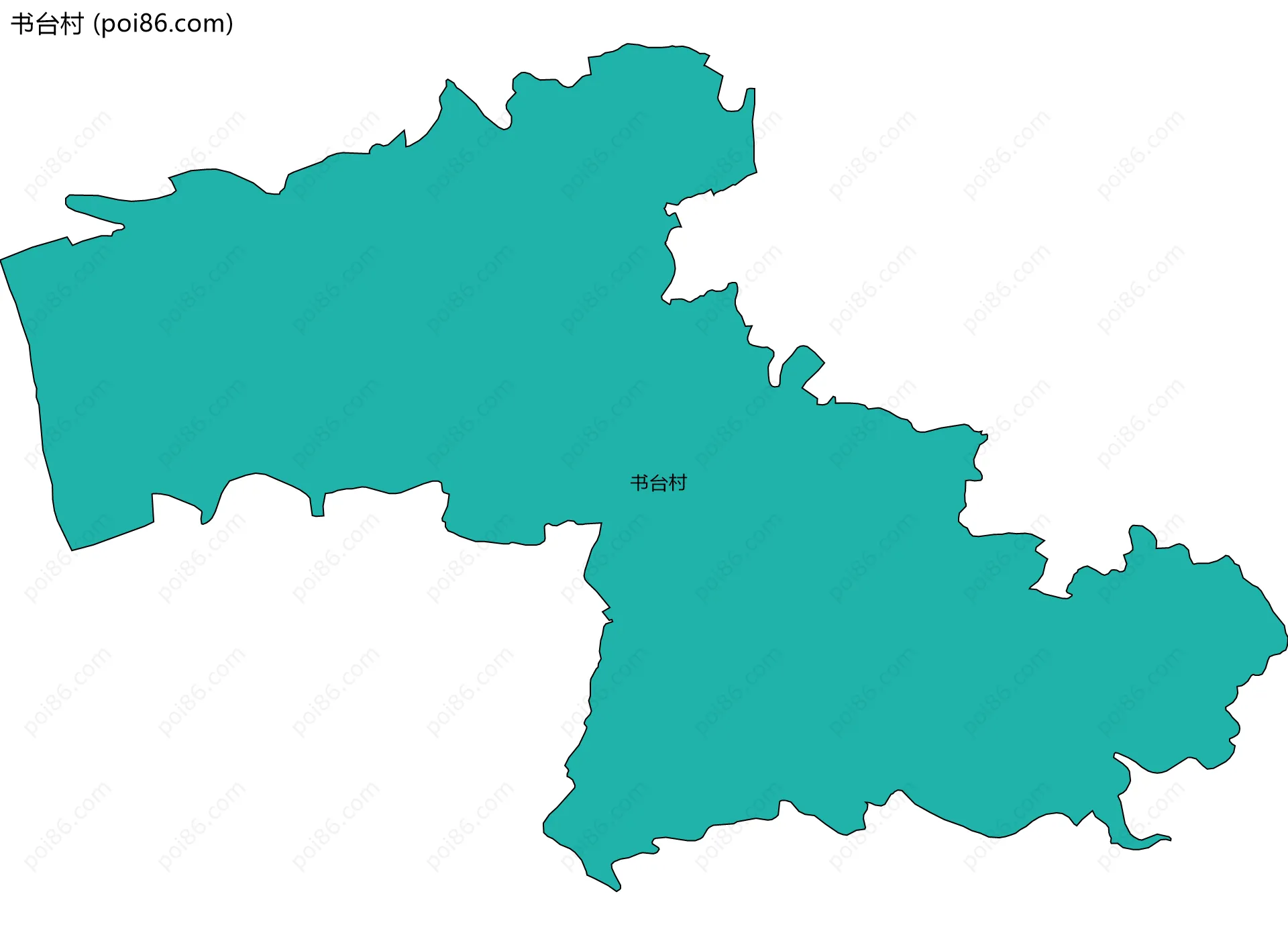 书台村边界地图