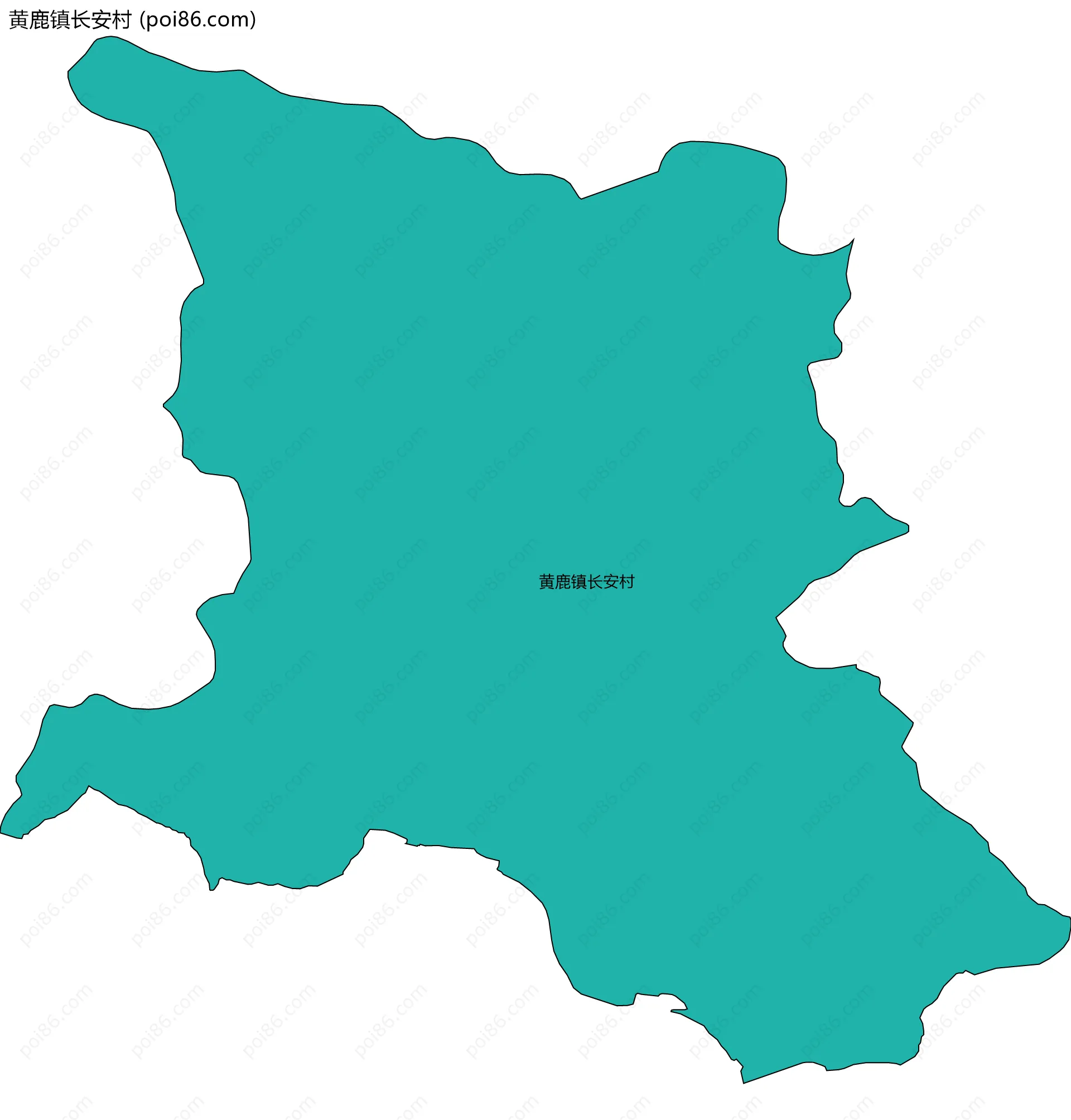 黄鹿镇长安村边界地图