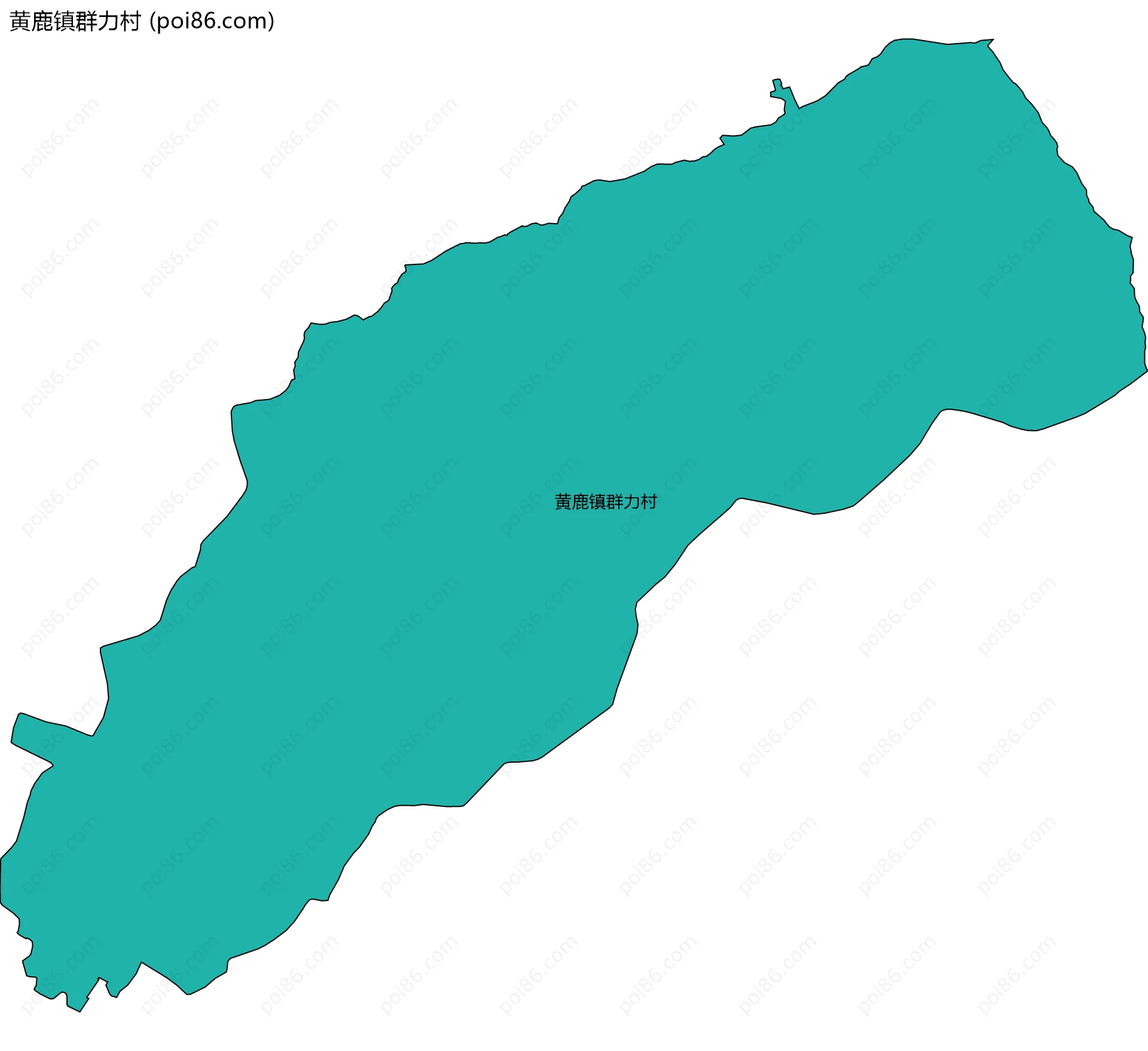 黄鹿镇群力村边界地图