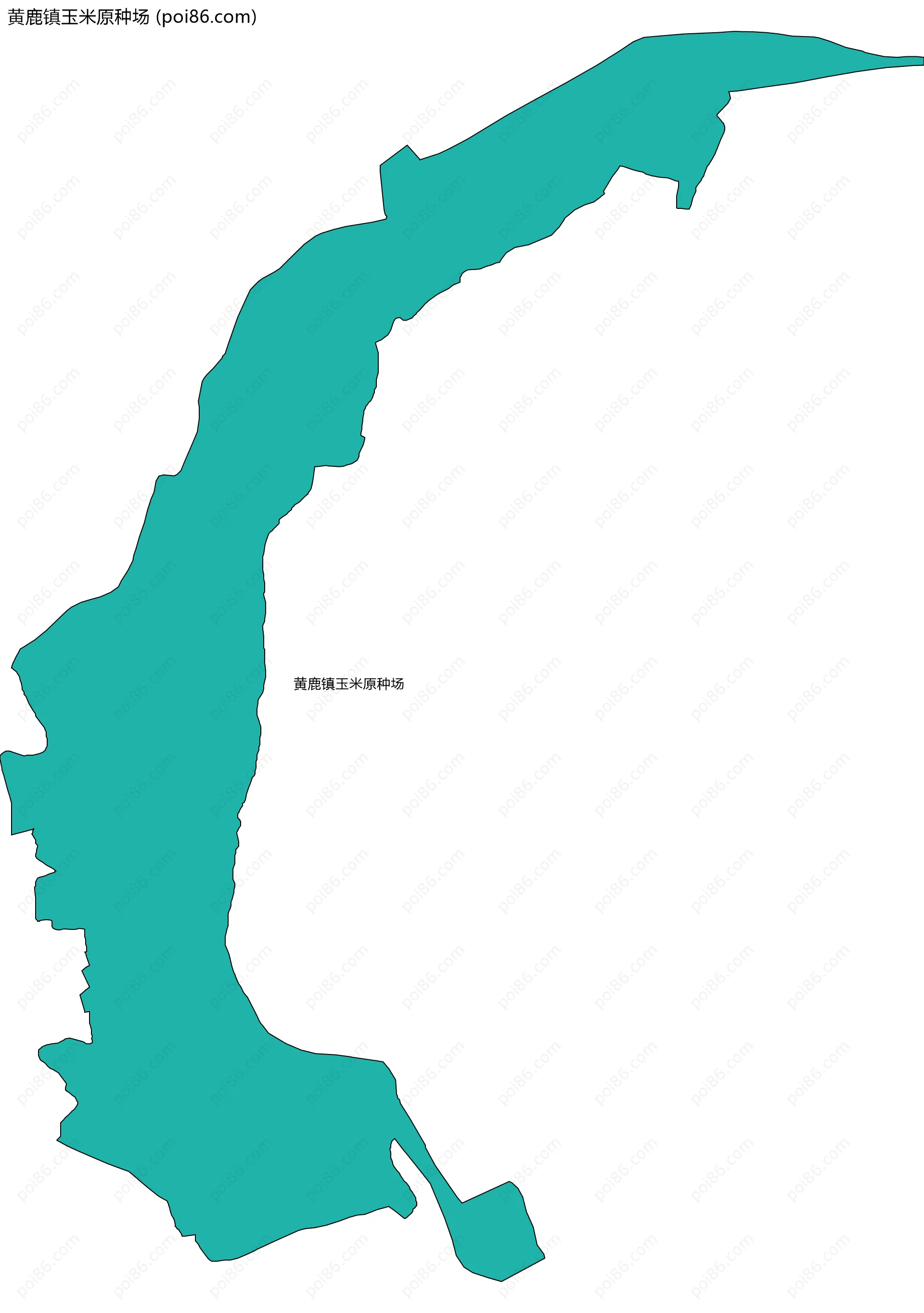 黄鹿镇玉米原种场边界地图