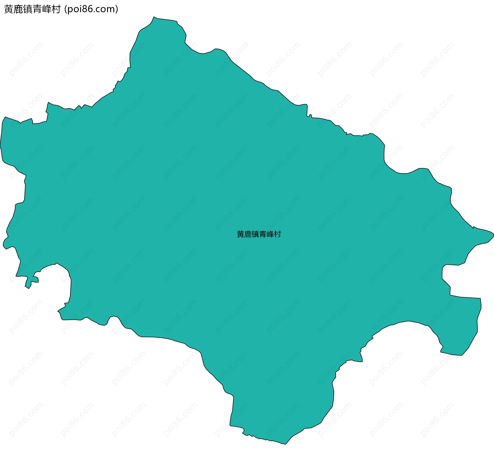 黄鹿镇青峰村边界地图