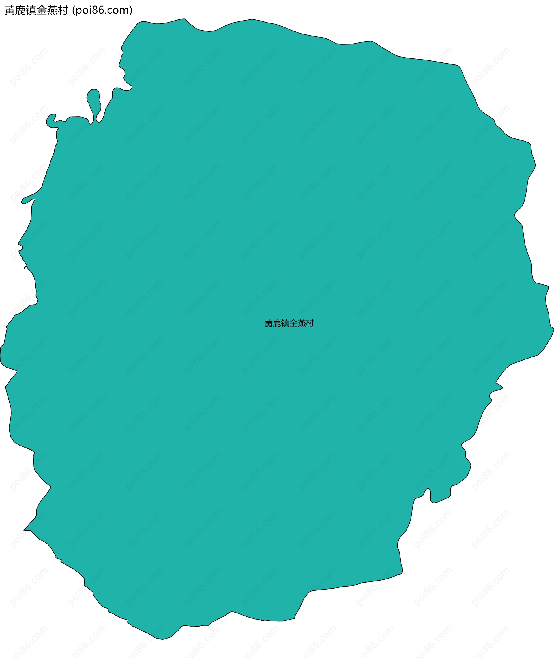 黄鹿镇金燕村边界地图