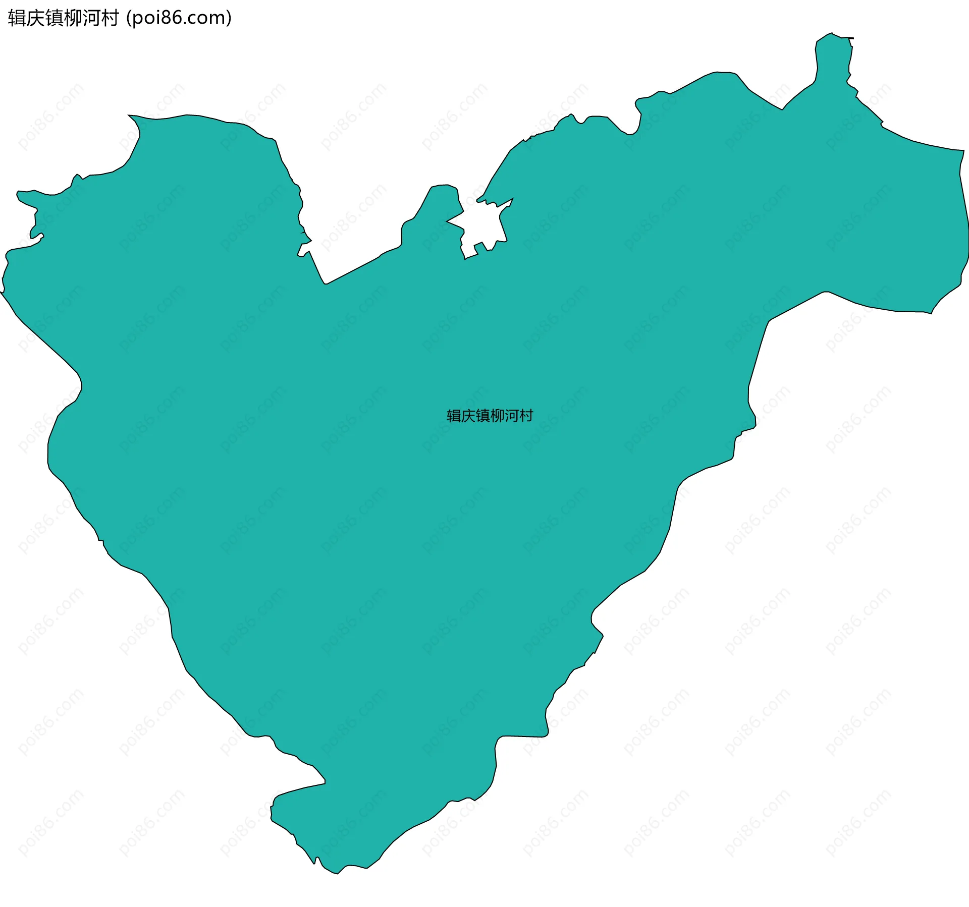 辑庆镇柳河村边界地图