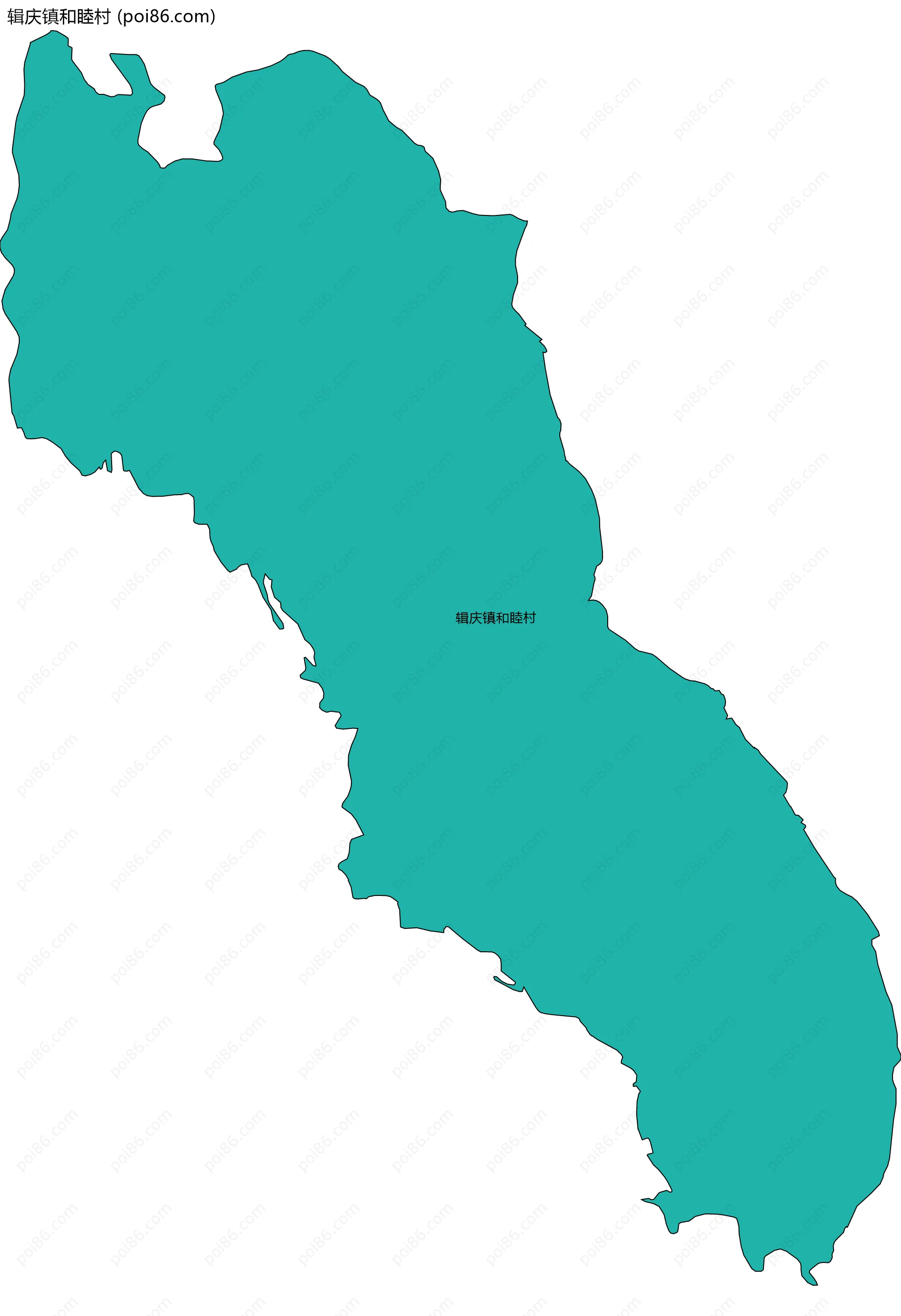 辑庆镇和睦村边界地图