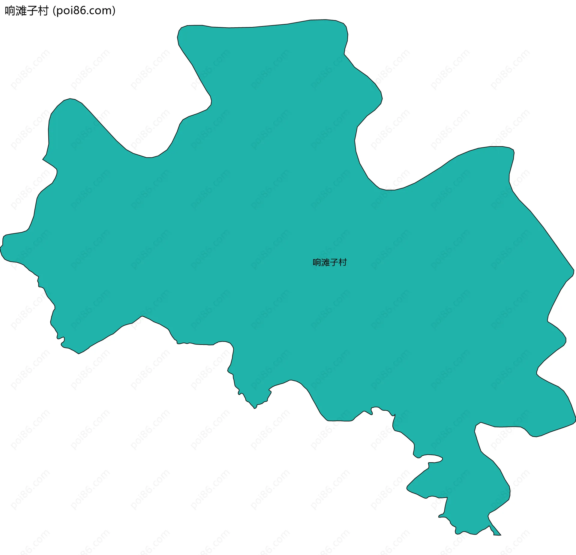 响滩子村边界地图