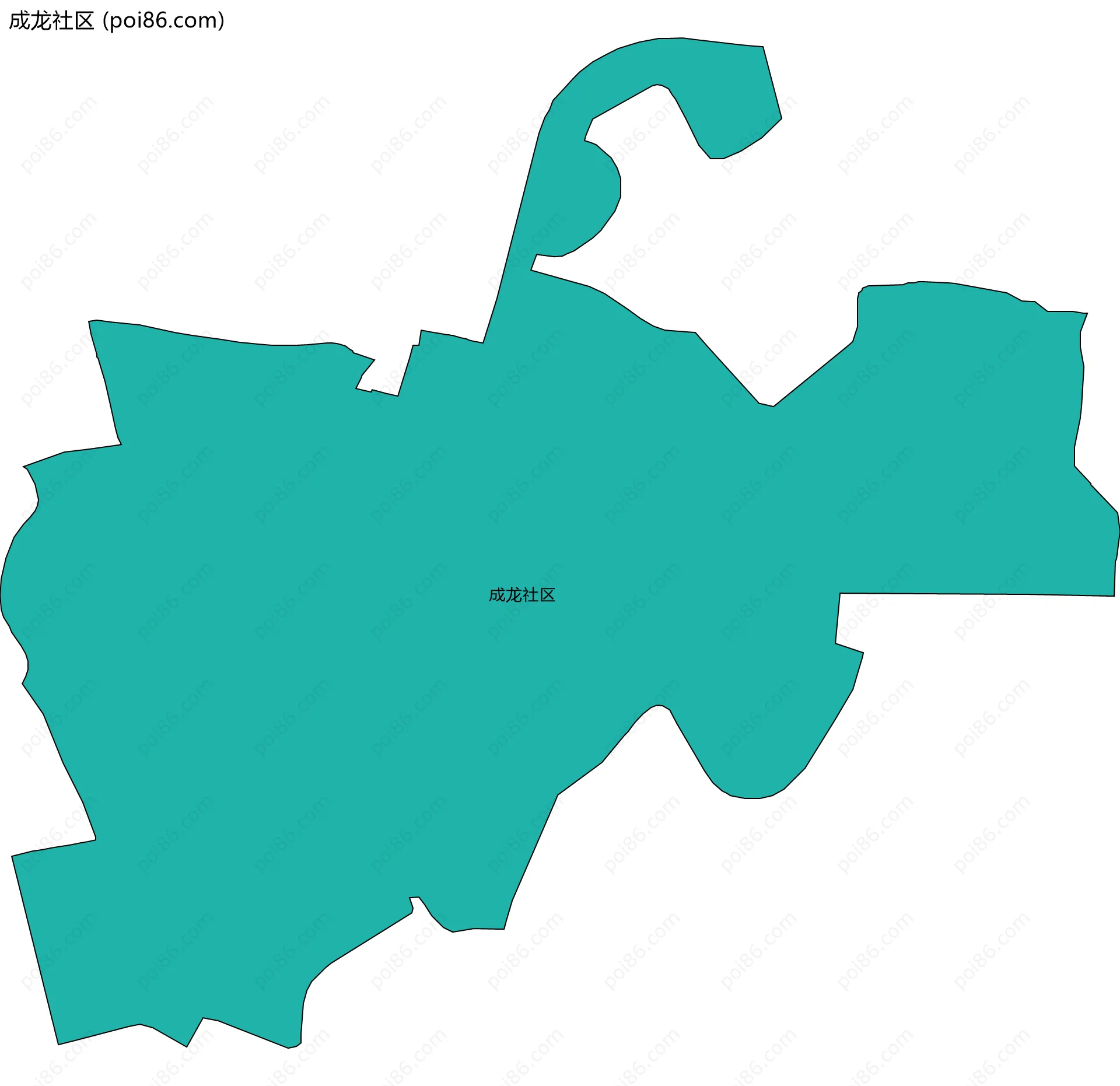 成龙社区边界地图