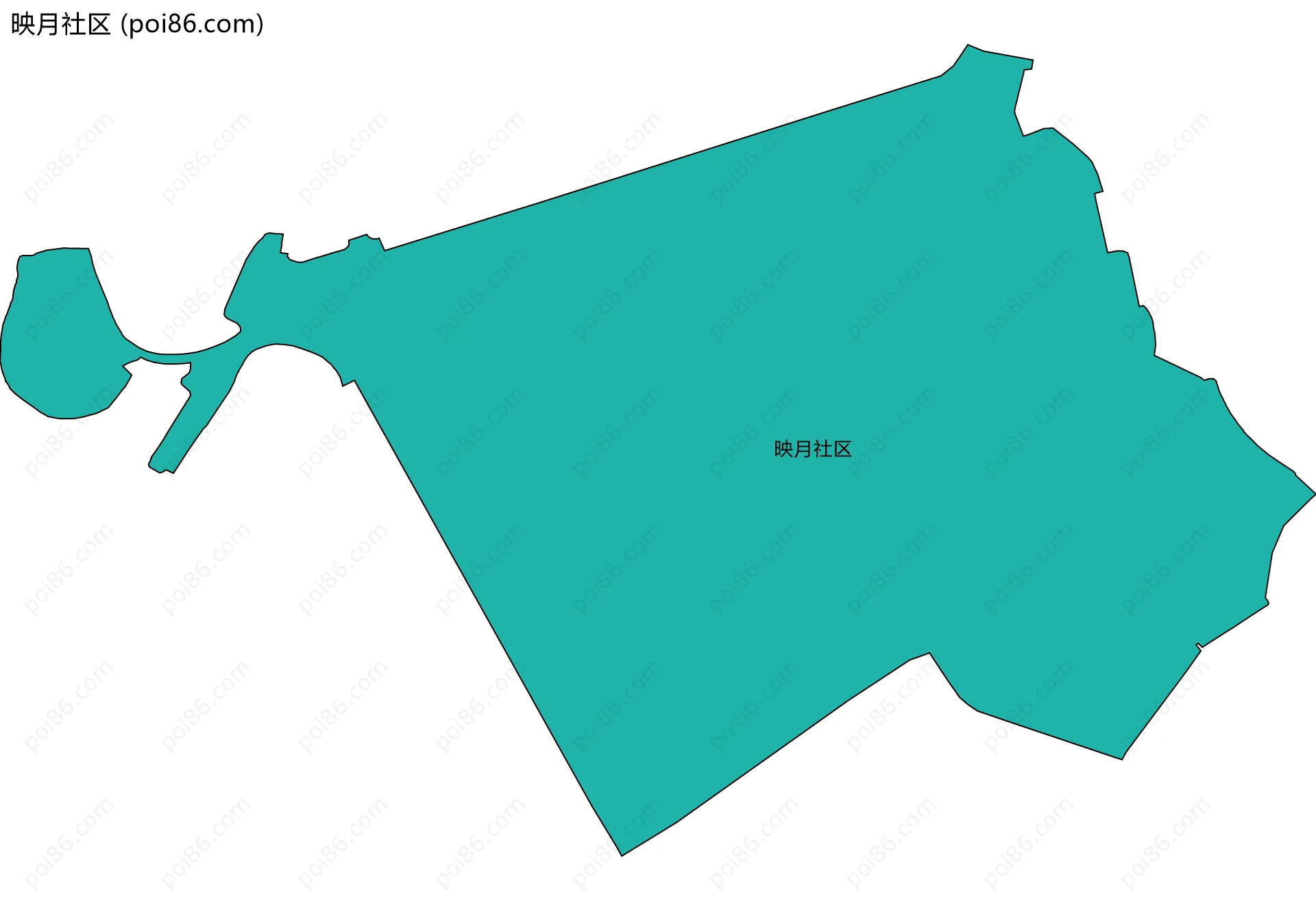 映月社区边界地图
