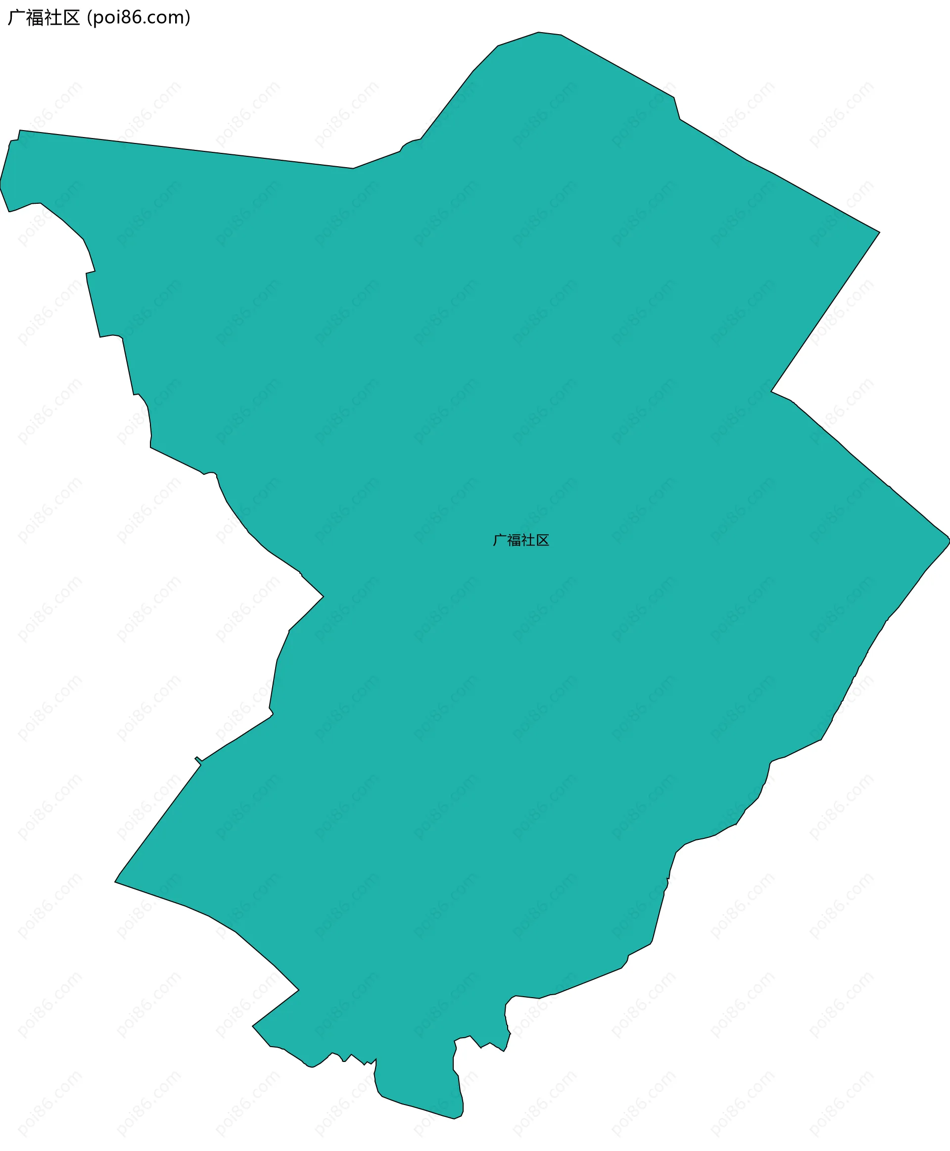 广福社区边界地图