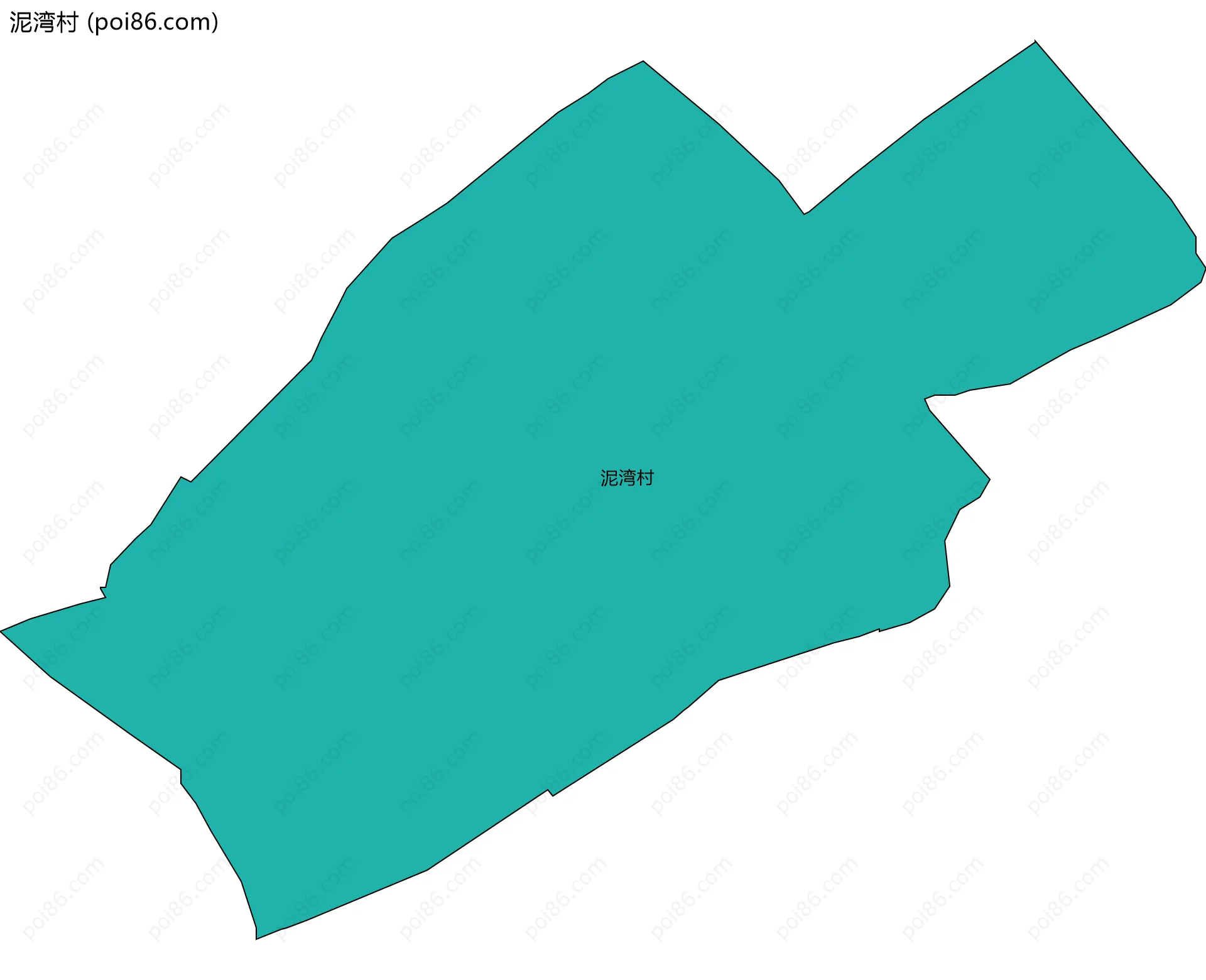泥湾村边界地图