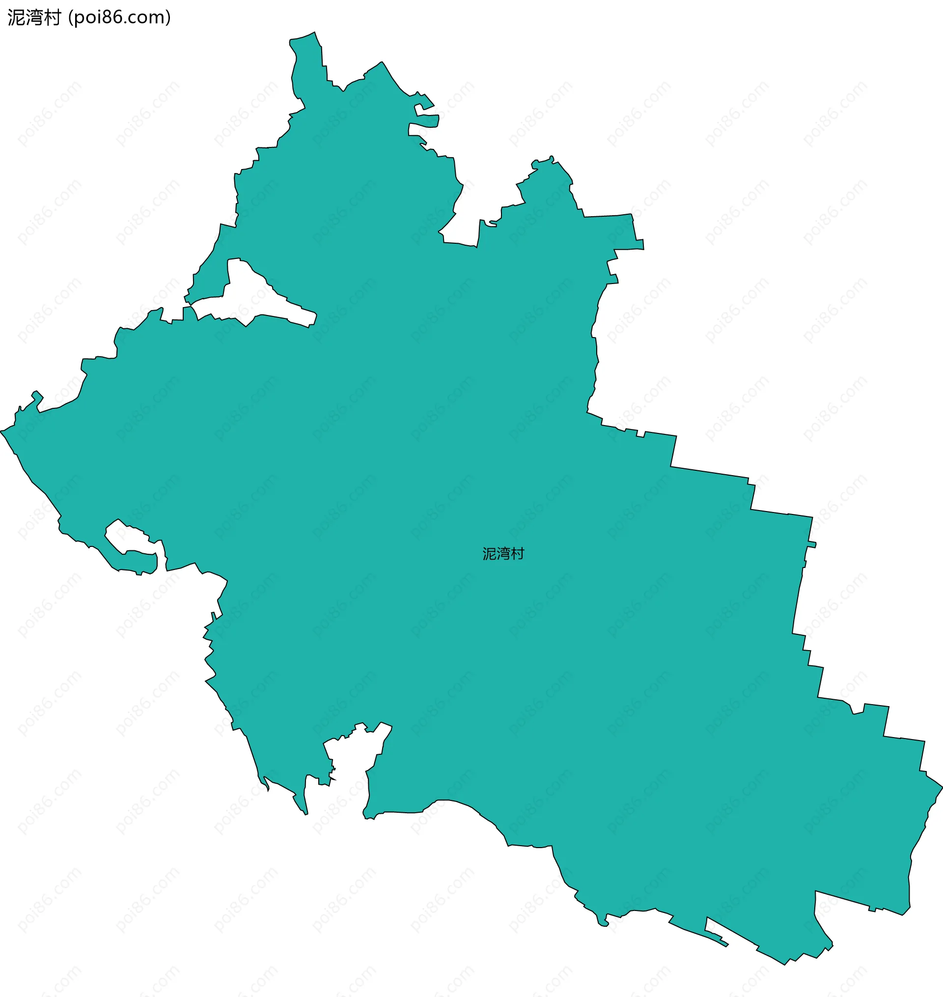 泥湾村边界地图