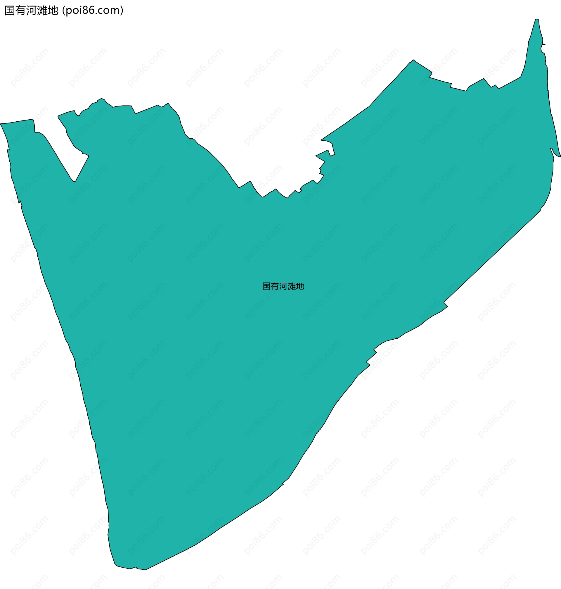 国有河滩地边界地图
