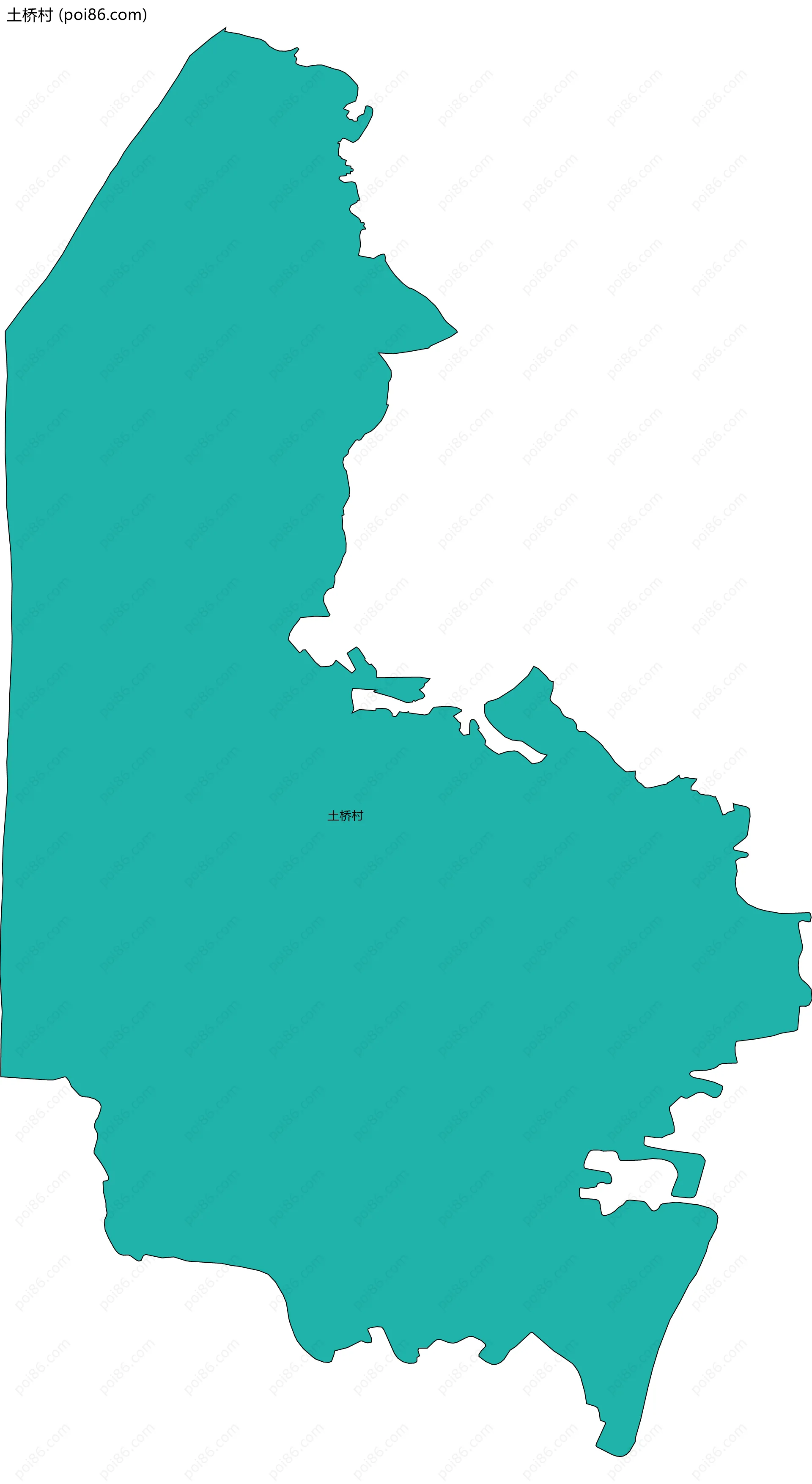 土桥村边界地图