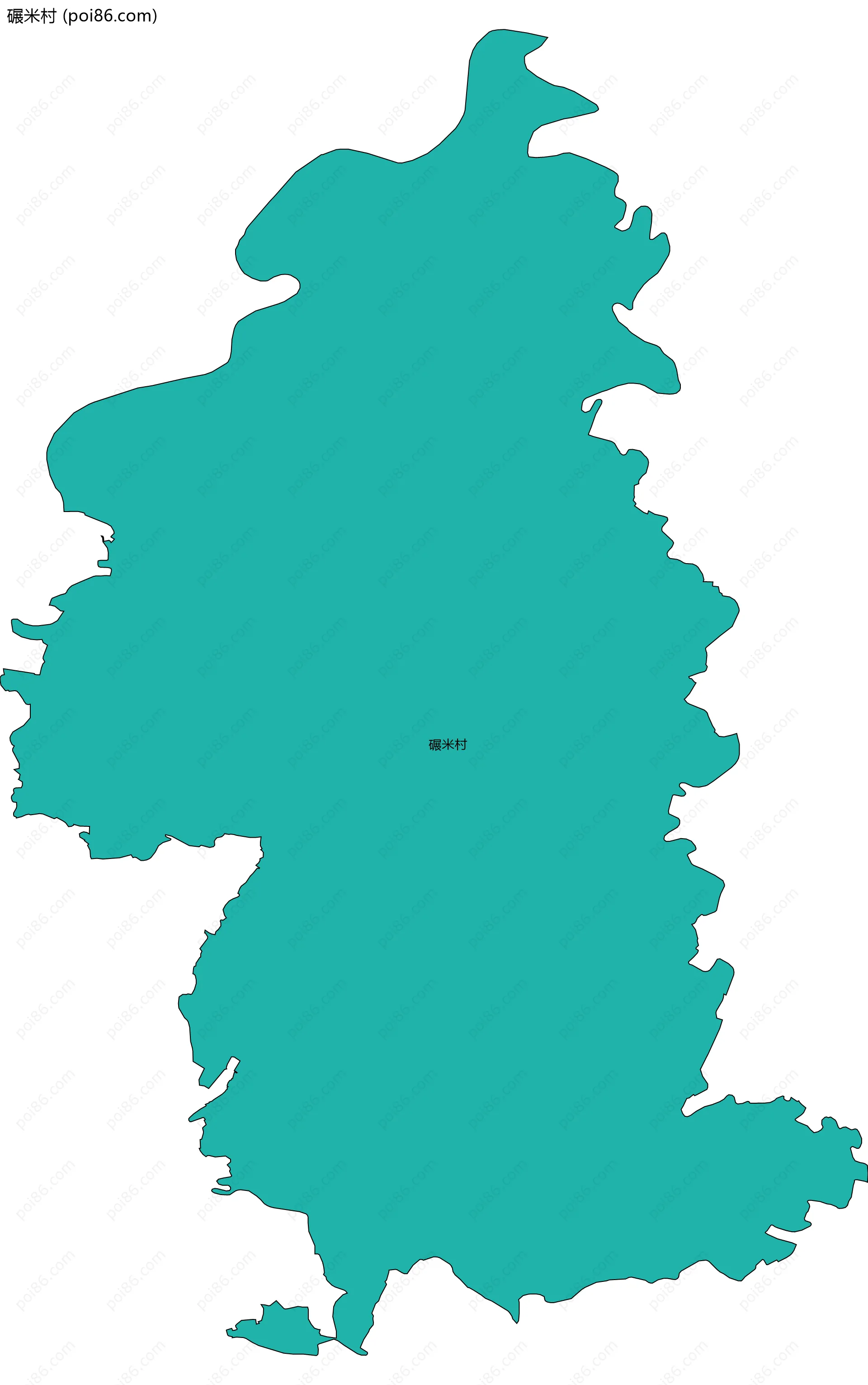 碾米村边界地图