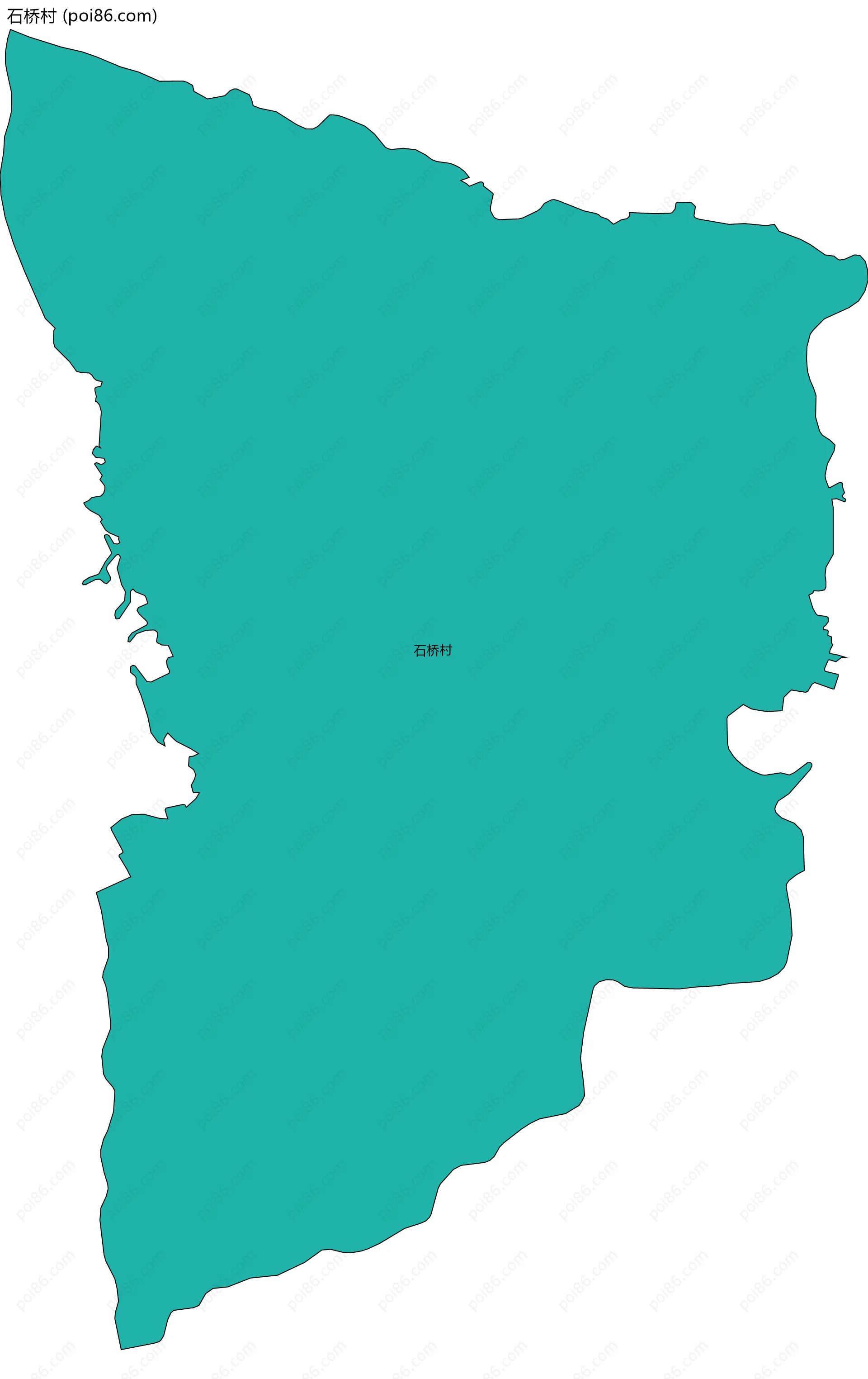 石桥村边界地图