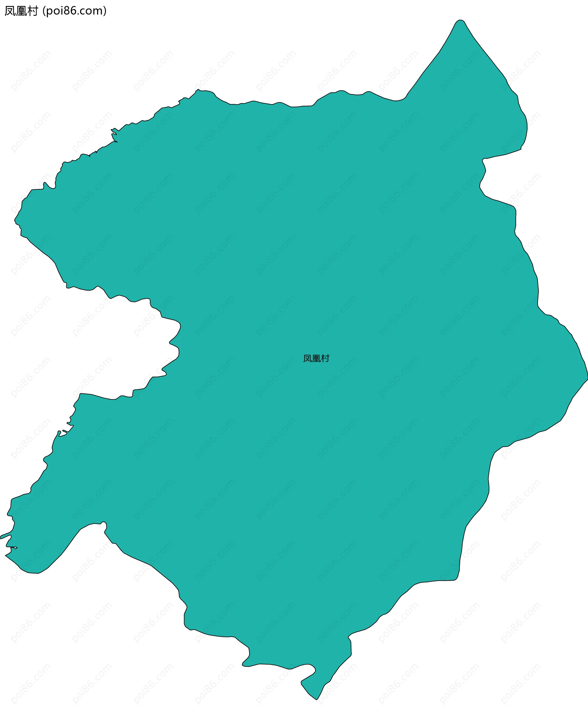 凤凰村边界地图