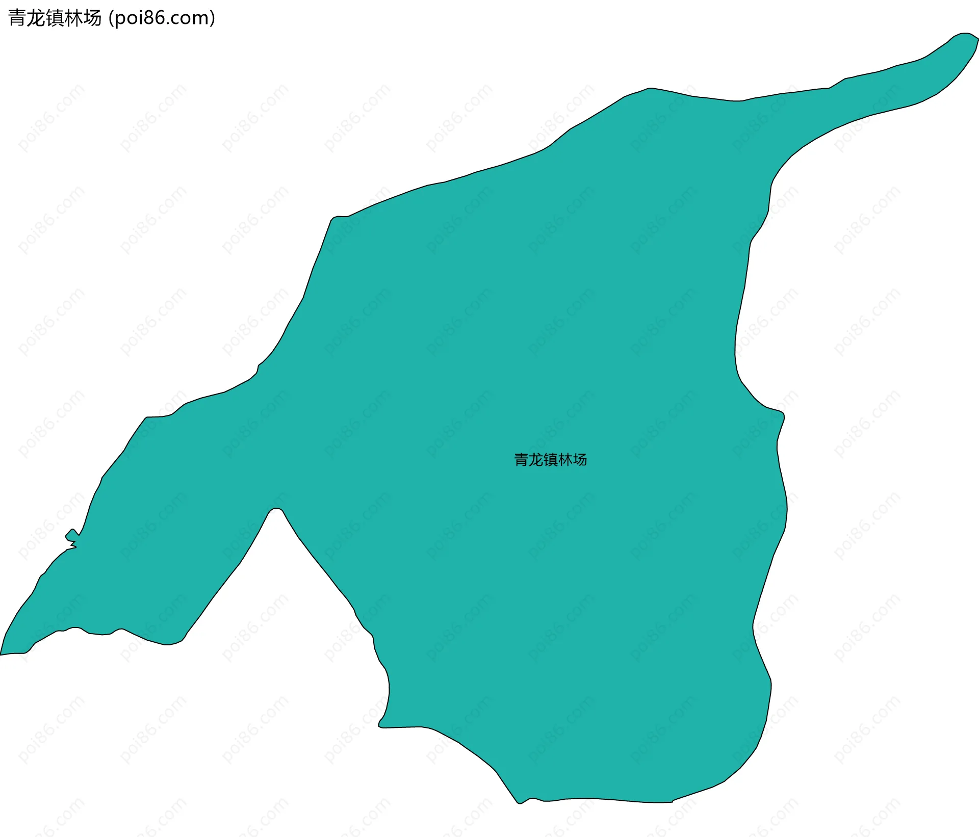 青龙镇林场边界地图
