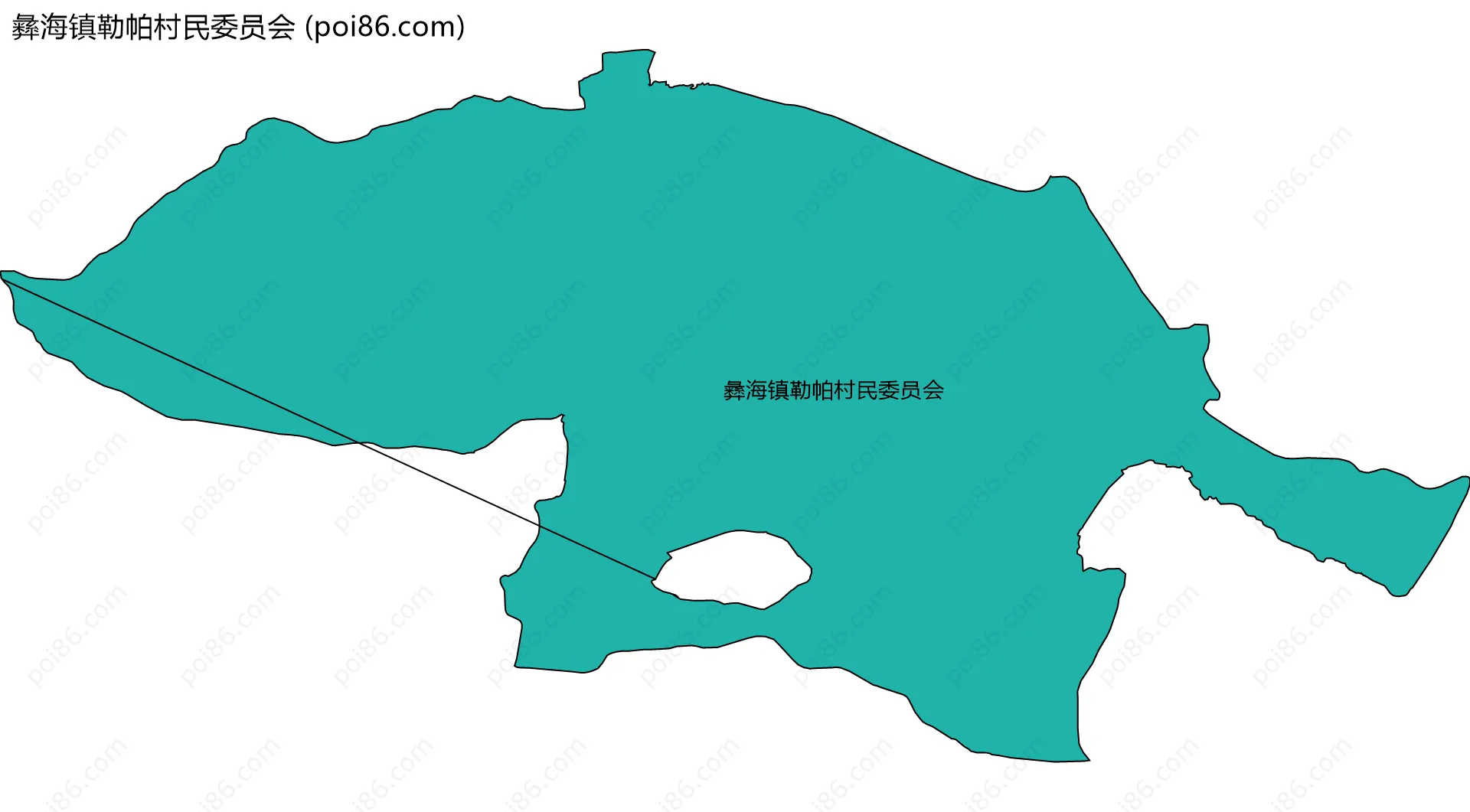 彝海镇勒帕村民委员会边界地图